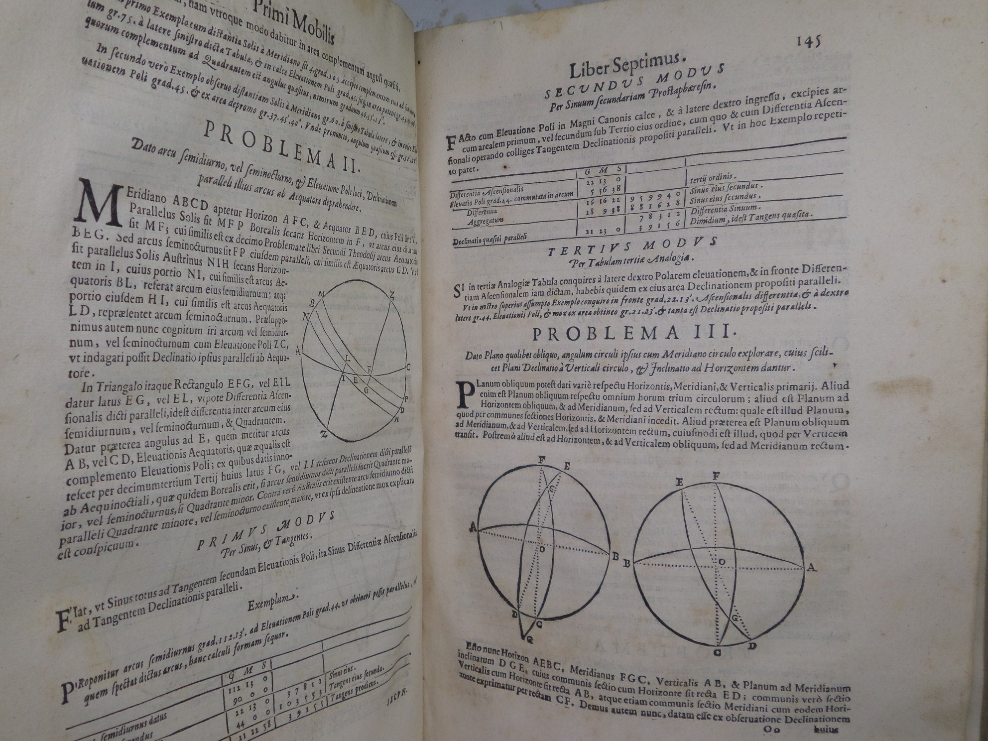 PRIMUM MOBILE...TRIGONOMETRIA SPHAERICORUM 1609 GIOVANNI ANTONIO MAGIN ...