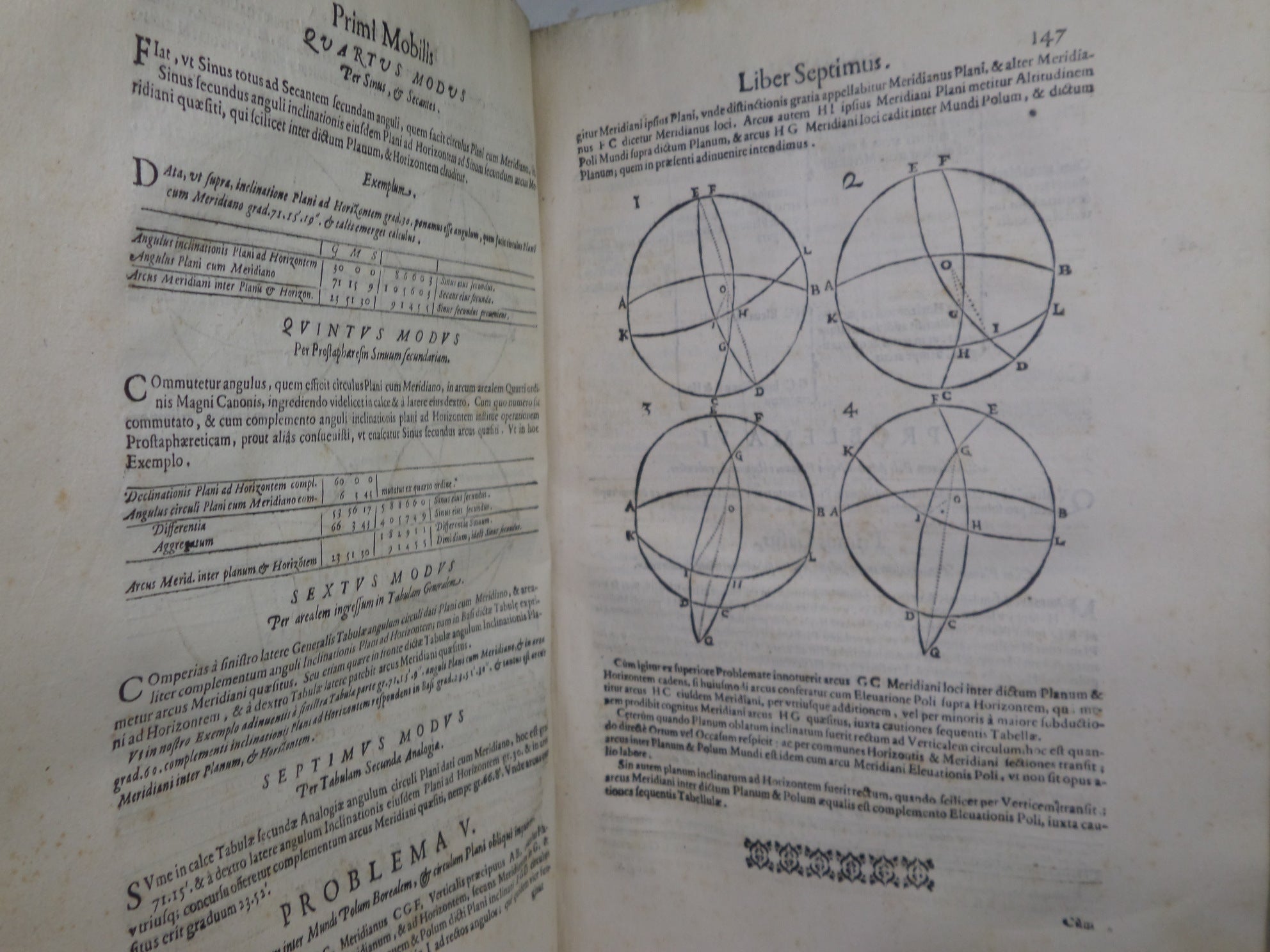 PRIMUM MOBILE...TRIGONOMETRIA SPHAERICORUM 1609 GIOVANNI ANTONIO MAGIN ...