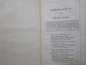 THE STANDARD ORANGE SONG BOOK: A COLLECTION OF LOYAL & CONSTITUTIONAL SONGS 1848 FIRST EDITION