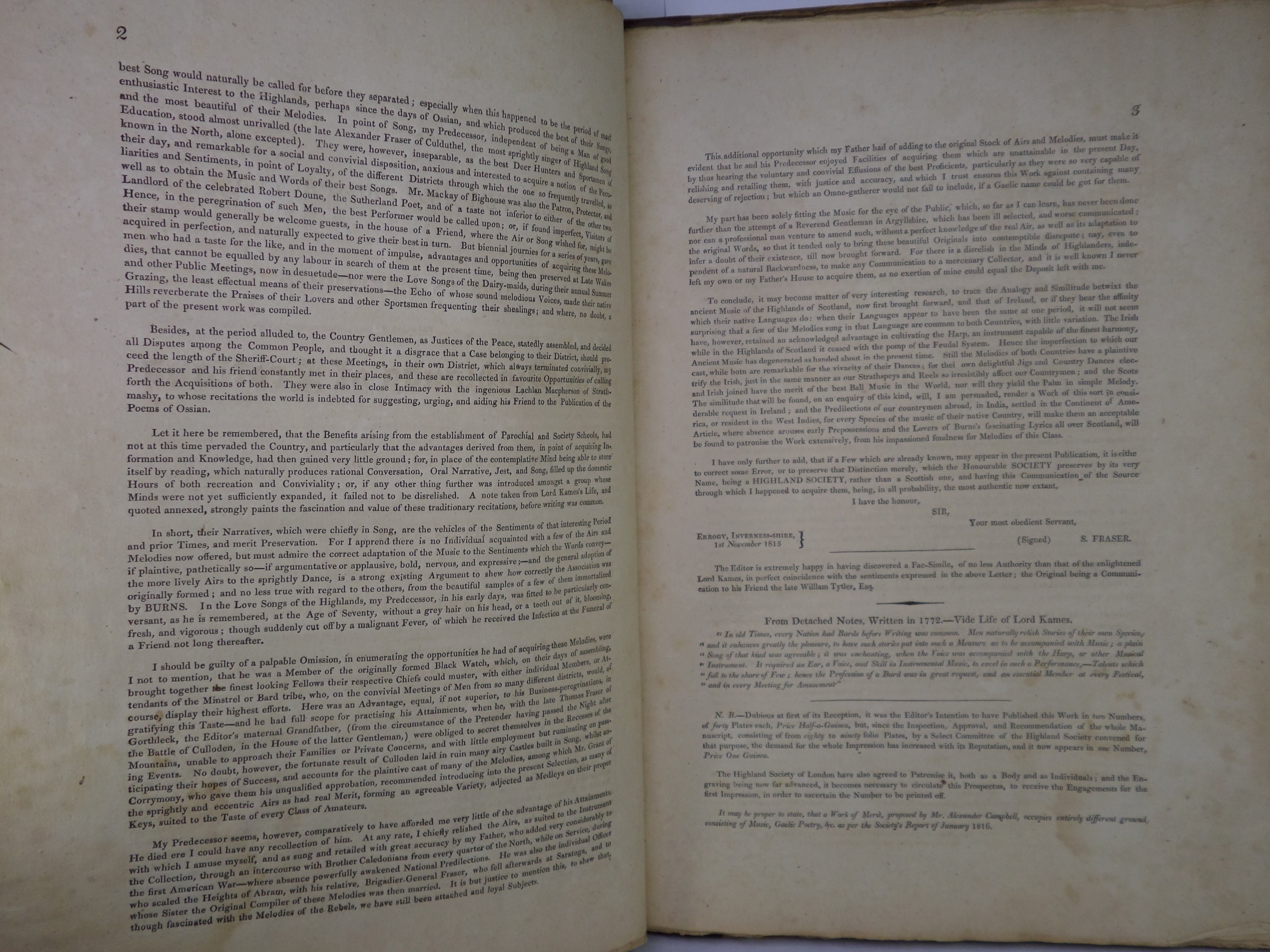 THE AIRS AND MELODIES PECULIAR TO THE HIGHLANDS OF SCOTLAND AND THE ISLES 1816 FIRST EDITION