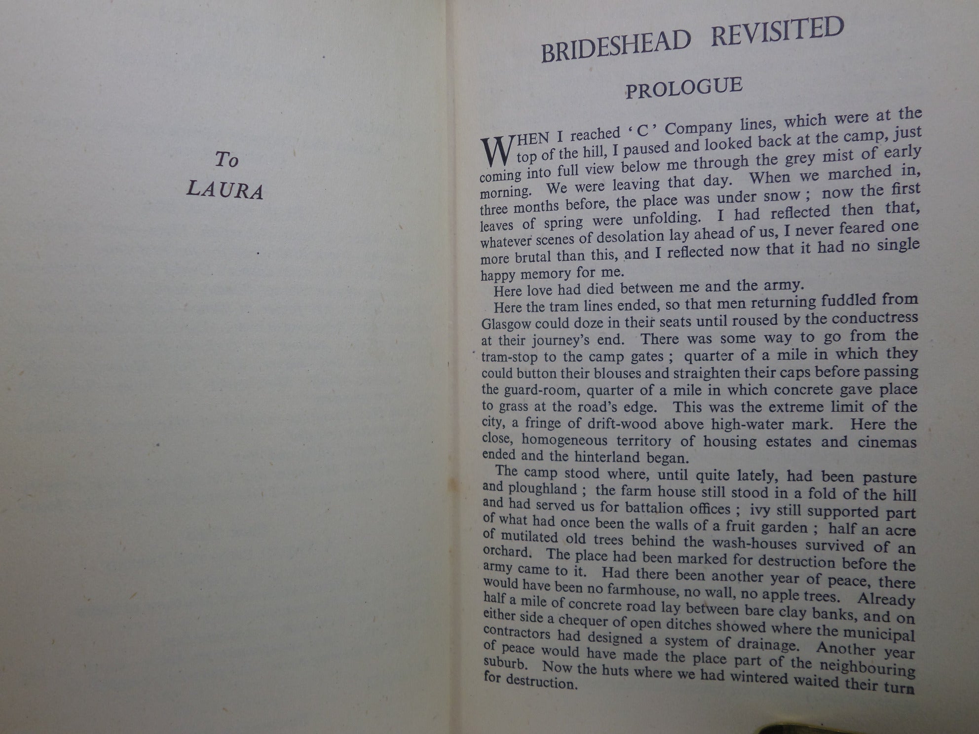 BRIDESHEAD REVISITED BY EVELYN WAUGH 1945 FIRST EDITION