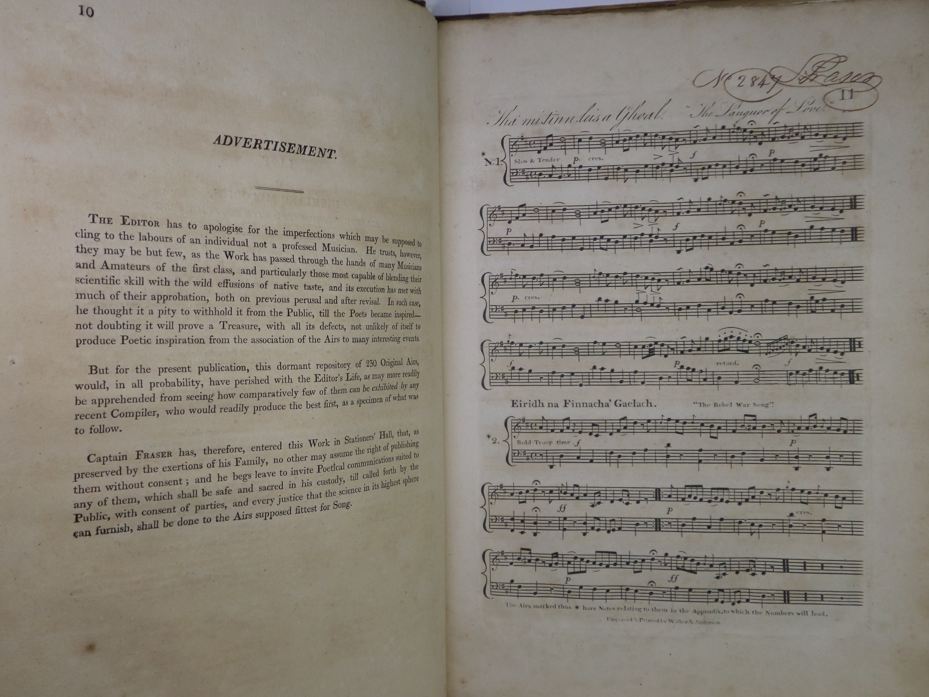 THE AIRS AND MELODIES PECULIAR TO THE HIGHLANDS OF SCOTLAND AND THE ISLES 1816 FIRST EDITION