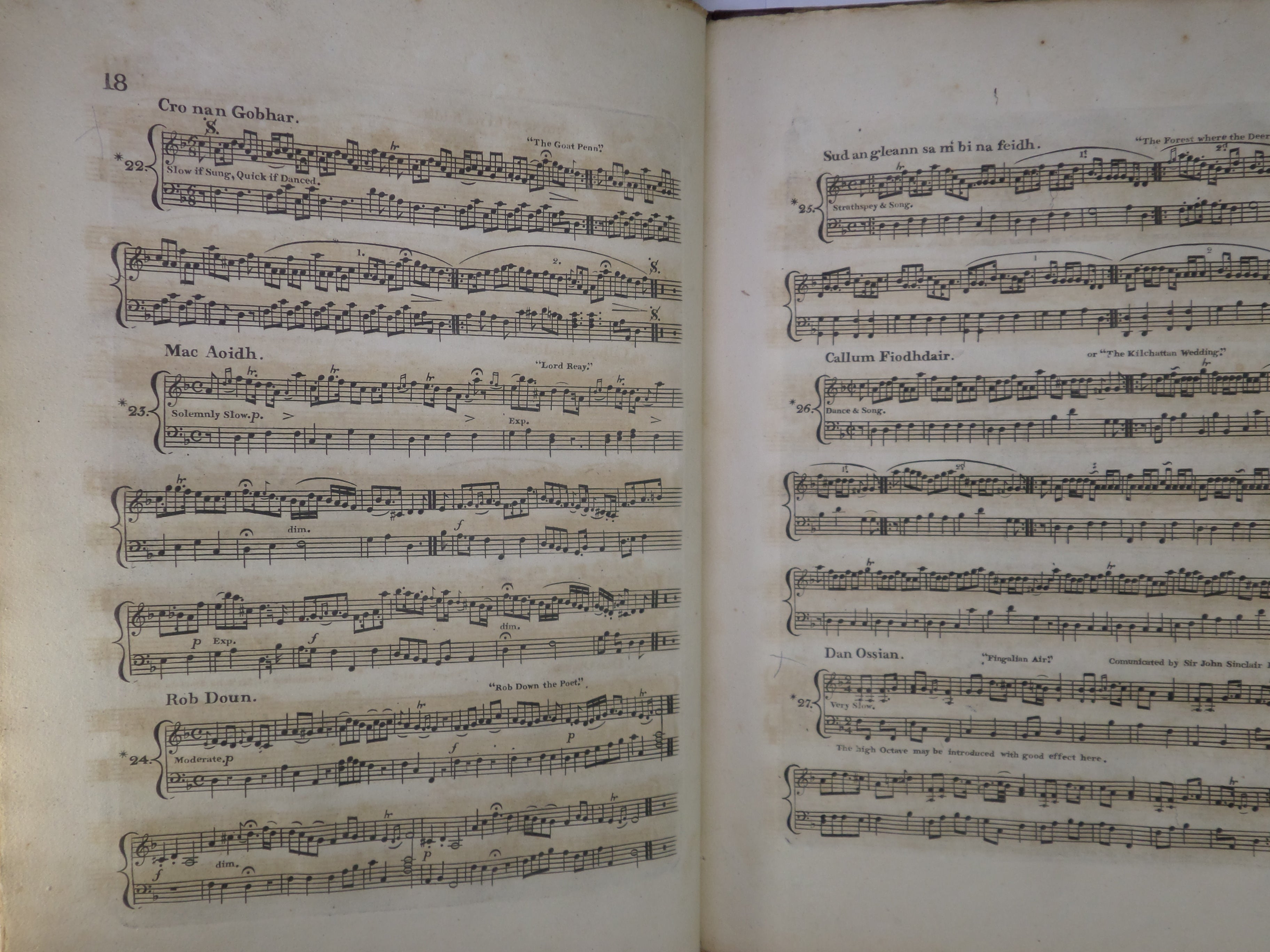 THE AIRS AND MELODIES PECULIAR TO THE HIGHLANDS OF SCOTLAND AND THE ISLES 1816 FIRST EDITION