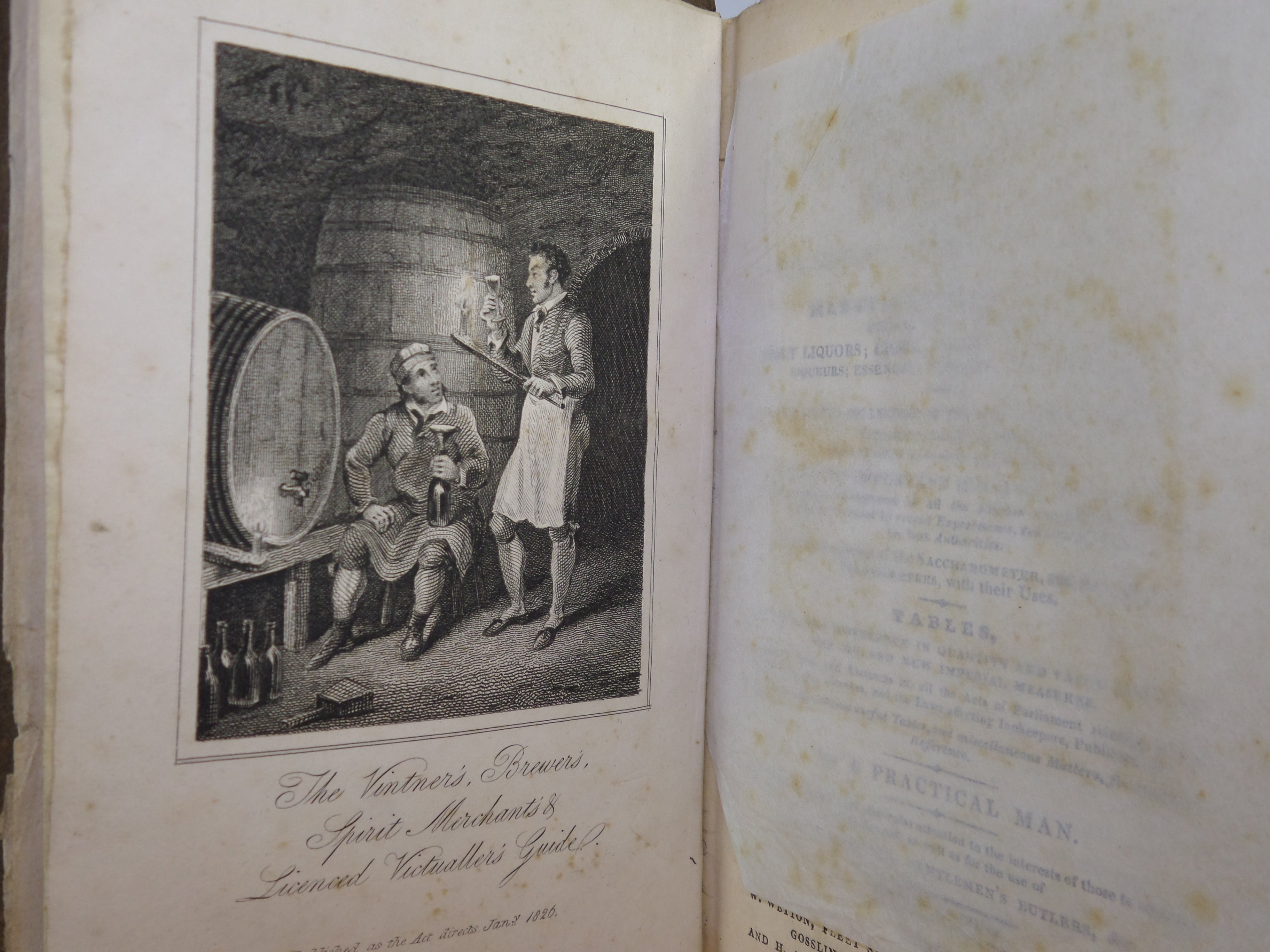 THE VINTNER'S, BREWER'S, SPIRIT MERCHANT'S, AND LICENSED VICTUALLER'S GUIDE 1826