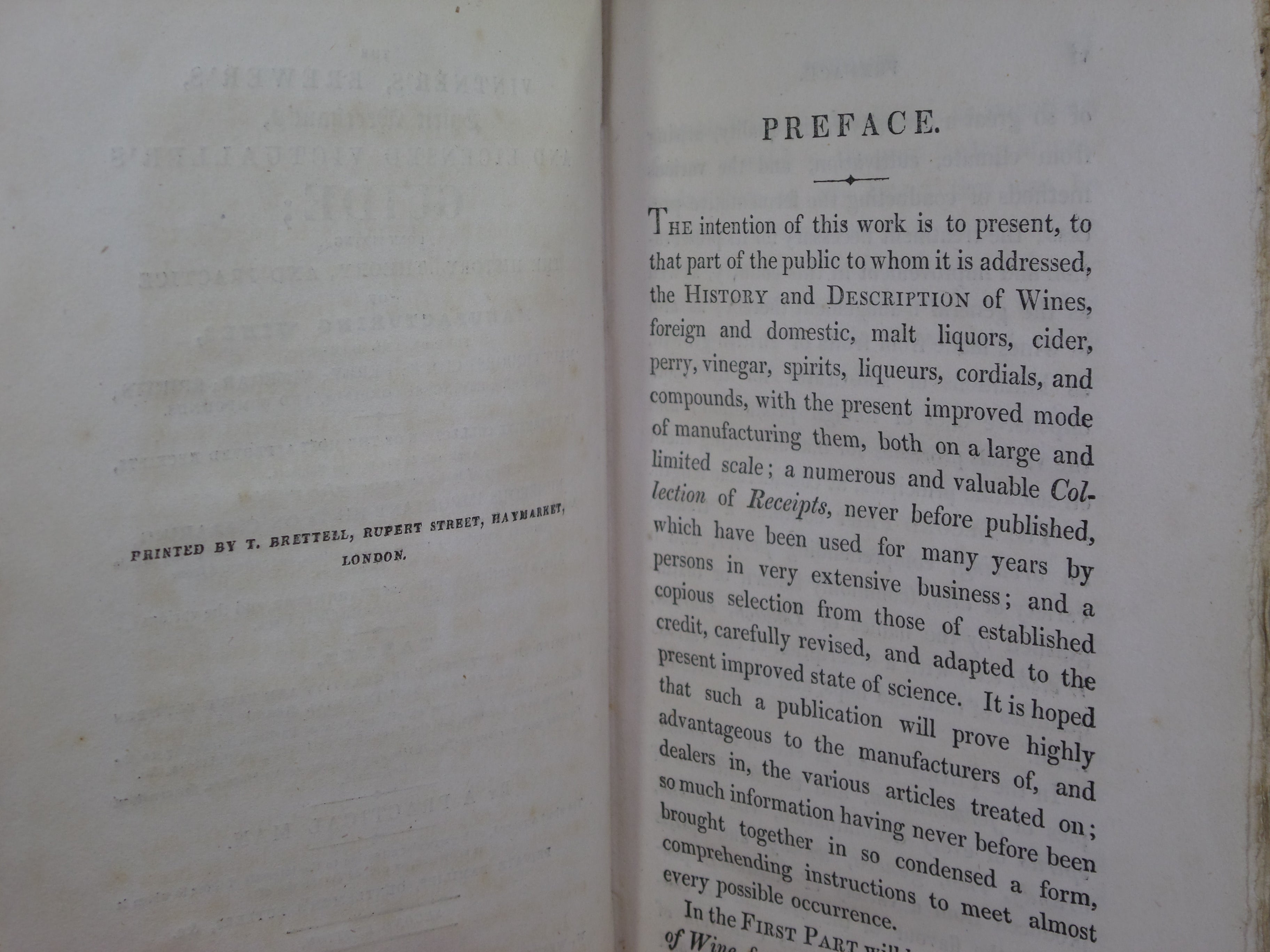 THE VINTNER'S, BREWER'S, SPIRIT MERCHANT'S, AND LICENSED VICTUALLER'S GUIDE 1826