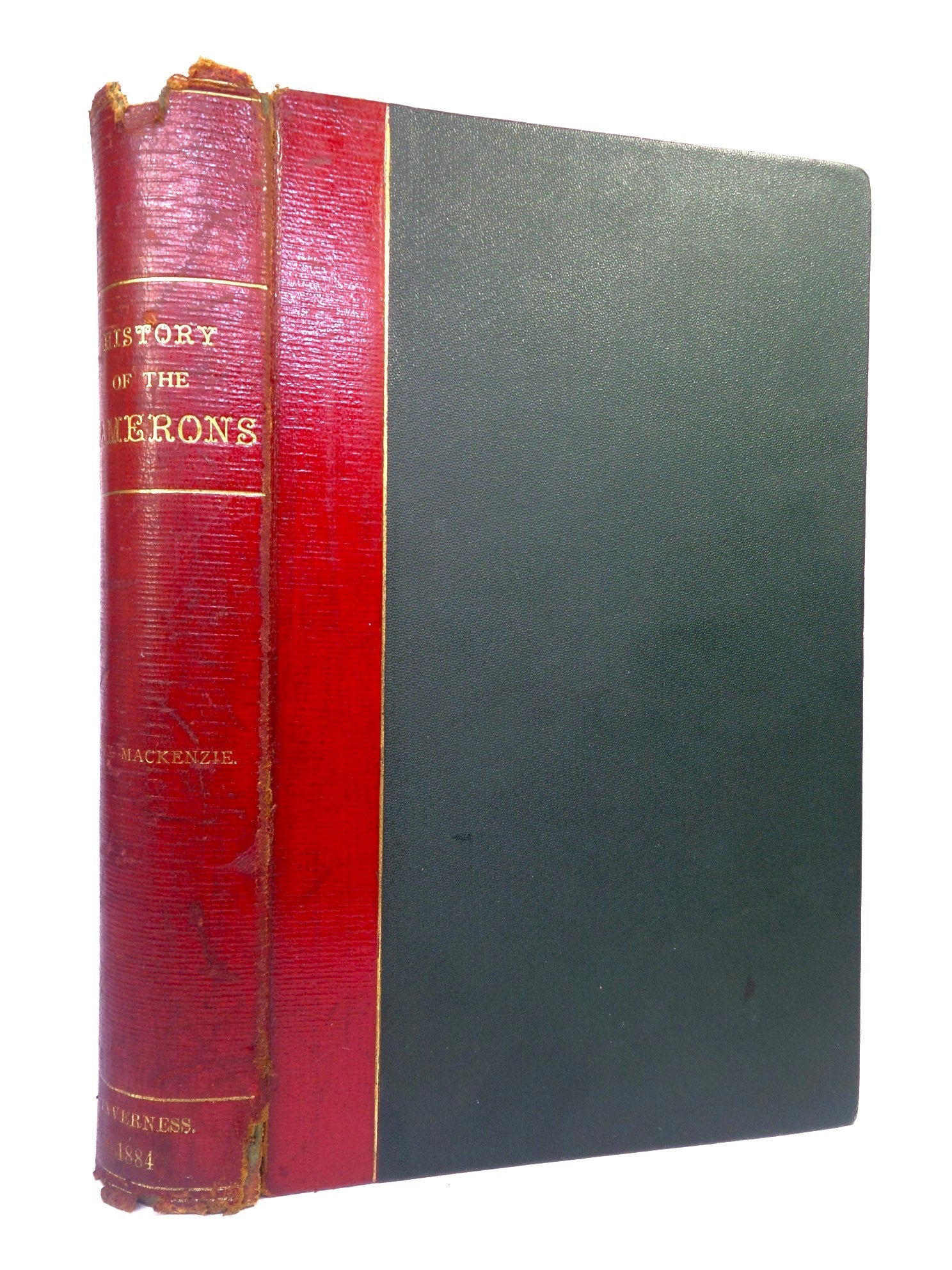 HISTORY OF THE CAMERONS BY ALEXANDER MACKENZIE 1884 LEATHER-BOUND FIRST EDITION