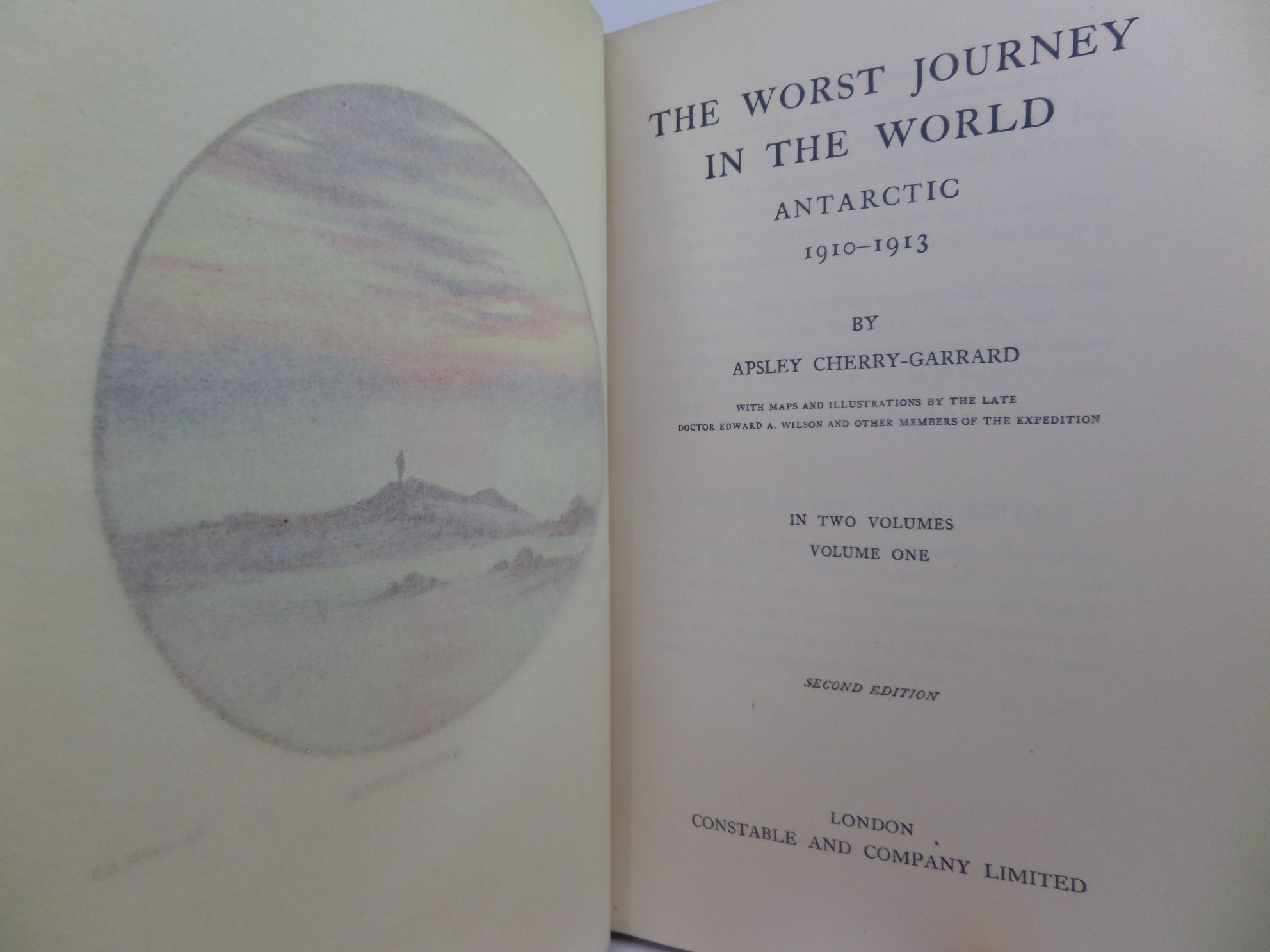 THE WORST JOURNEY IN THE WORLD BY APSLEY CHERRY-GARRARD 1929 SECOND EDITION