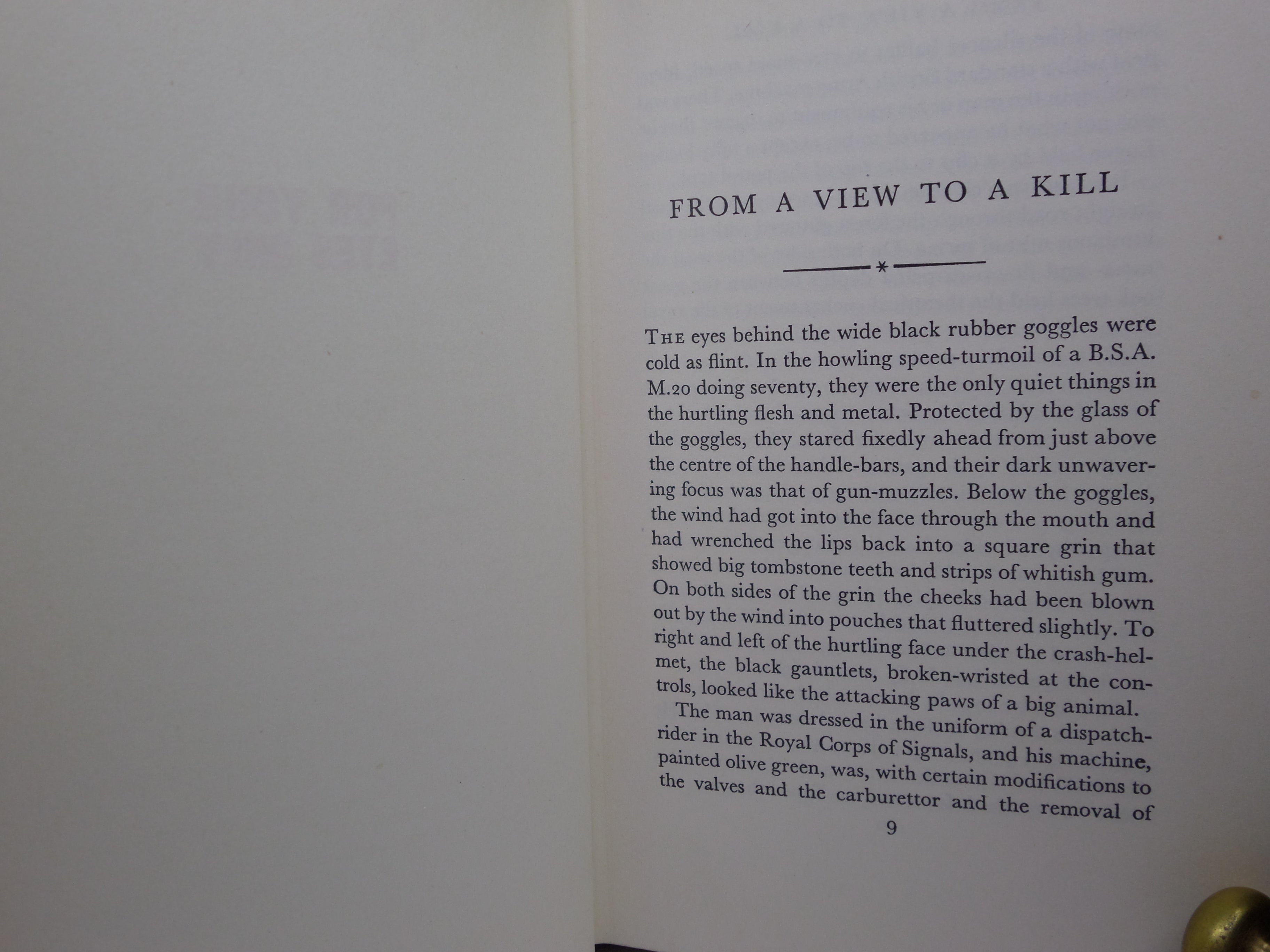 FOR YOUR EYES ONLY BY IAN FLEMING 1960 FIRST EDITION