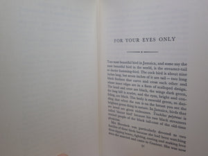 FOR YOUR EYES ONLY BY IAN FLEMING 1960 FIRST EDITION