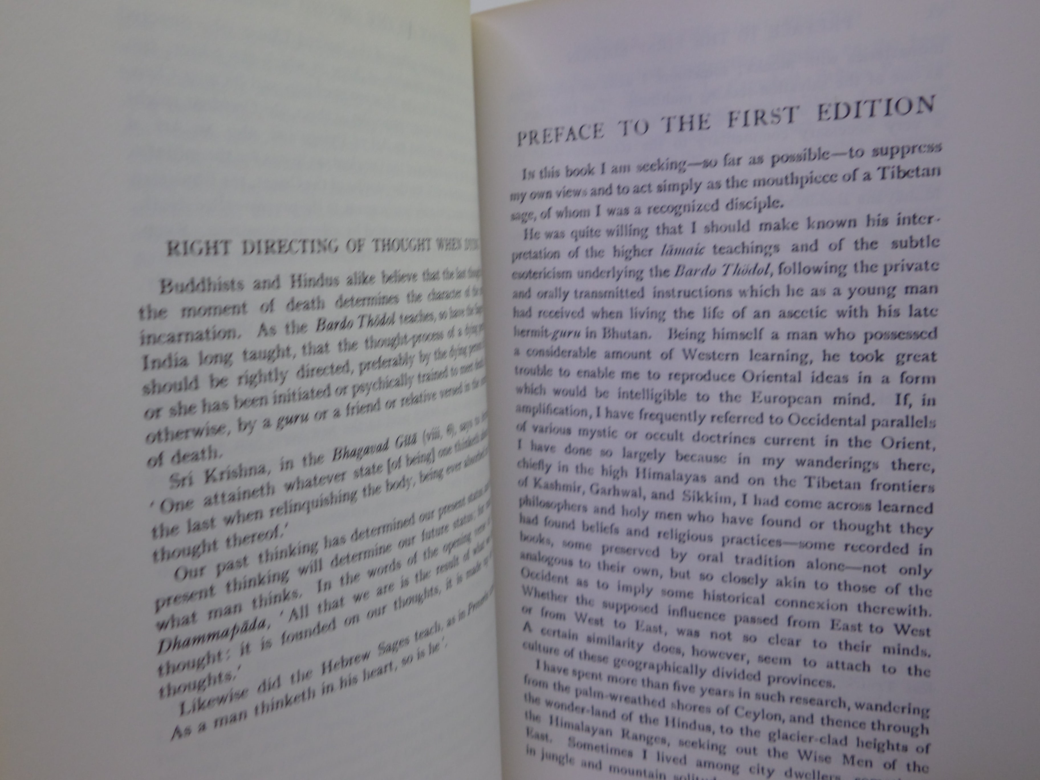 THE TIBETAN BOOK OF THE DEAD BY W. Y. EVANS-WENTZ 1974 HARDCOVER