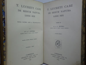 T LUCRETI CARI DE RERUM NATURA EDITED BY H.A.J. MUNRO 1893 TITUS LUCRETIUS CARUS