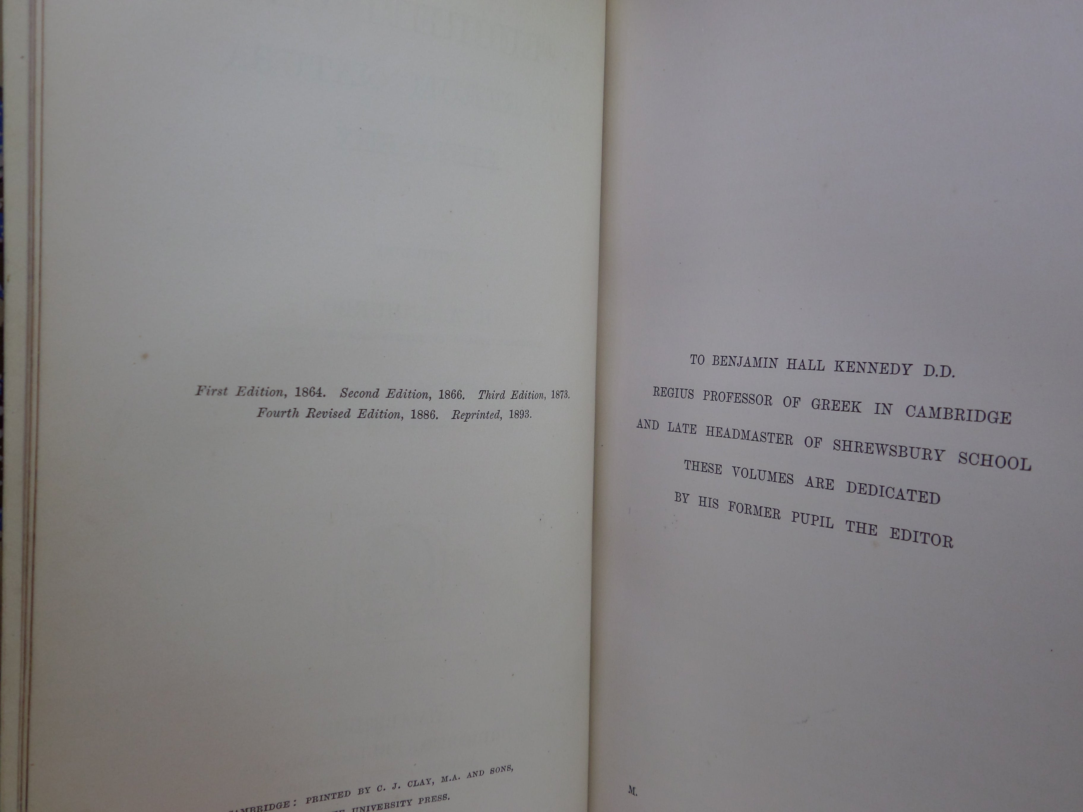T LUCRETI CARI DE RERUM NATURA EDITED BY H.A.J. MUNRO 1893 TITUS LUCRETIUS CARUS