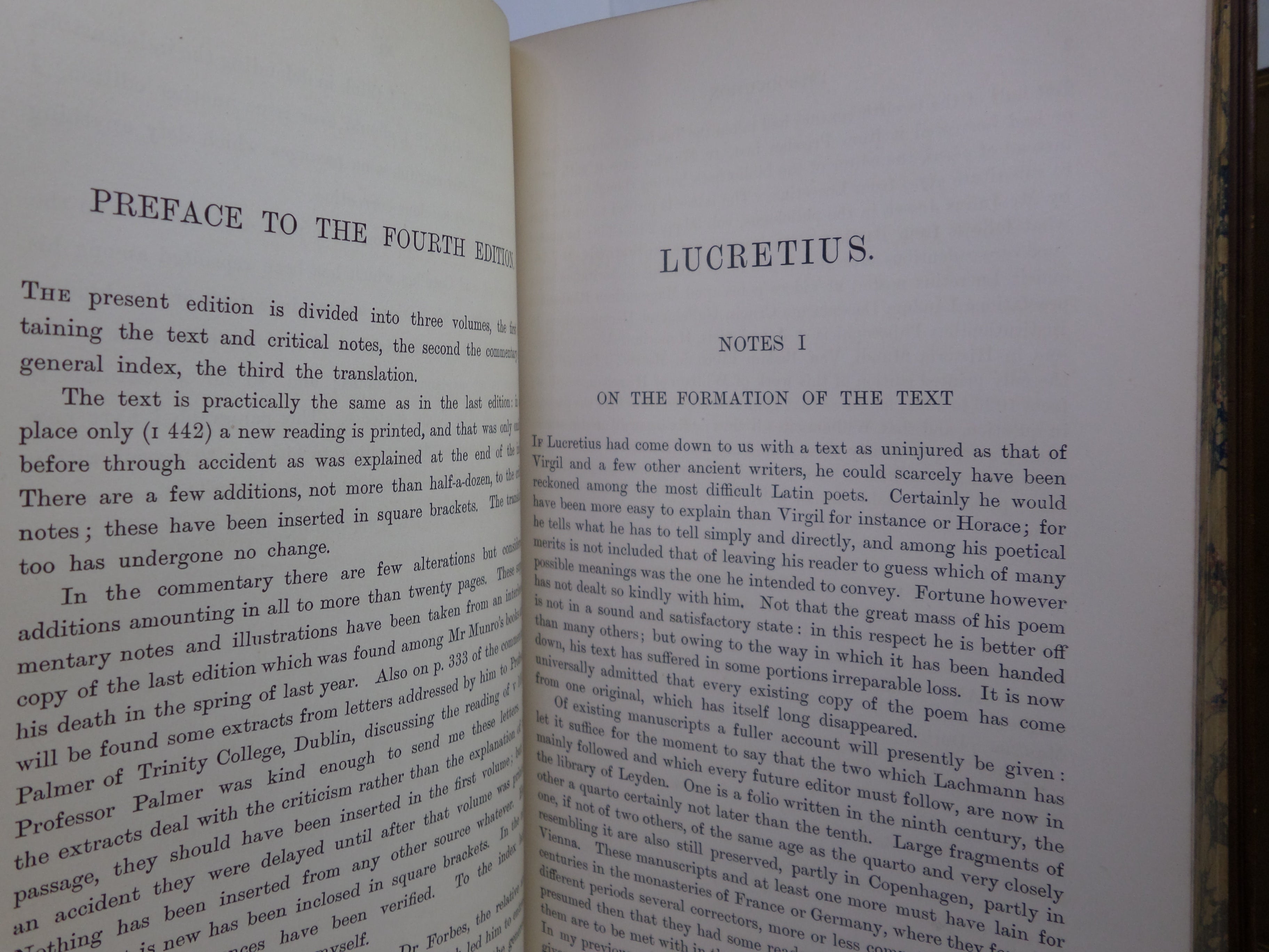 T LUCRETI CARI DE RERUM NATURA EDITED BY H.A.J. MUNRO 1893 TITUS LUCRETIUS CARUS