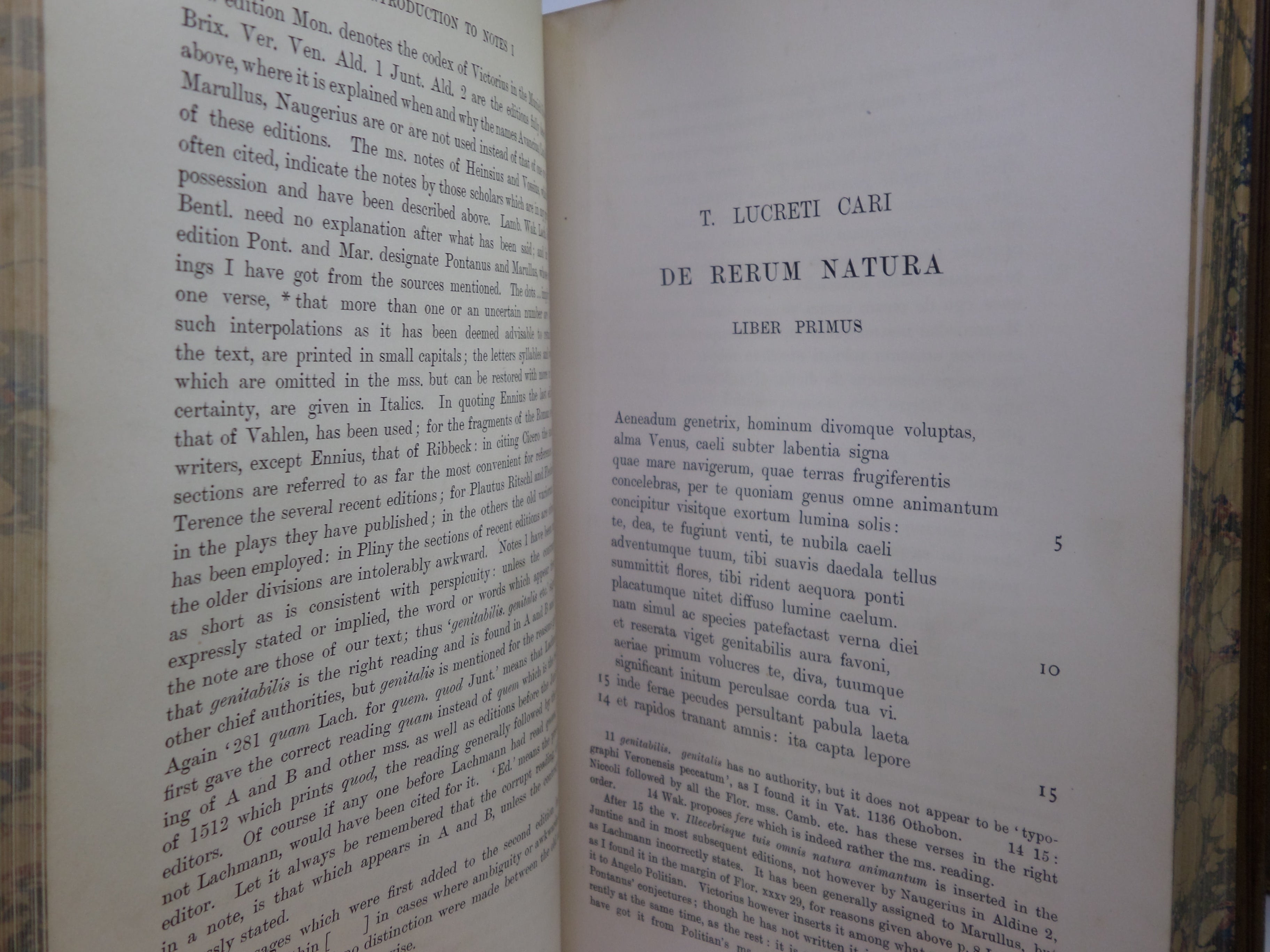 T LUCRETI CARI DE RERUM NATURA EDITED BY H.A.J. MUNRO 1893 TITUS LUCRETIUS CARUS