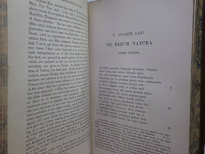 T LUCRETI CARI DE RERUM NATURA EDITED BY H.A.J. MUNRO 1893 TITUS LUCRETIUS CARUS