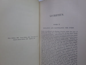 T LUCRETI CARI DE RERUM NATURA EDITED BY H.A.J. MUNRO 1893 TITUS LUCRETIUS CARUS