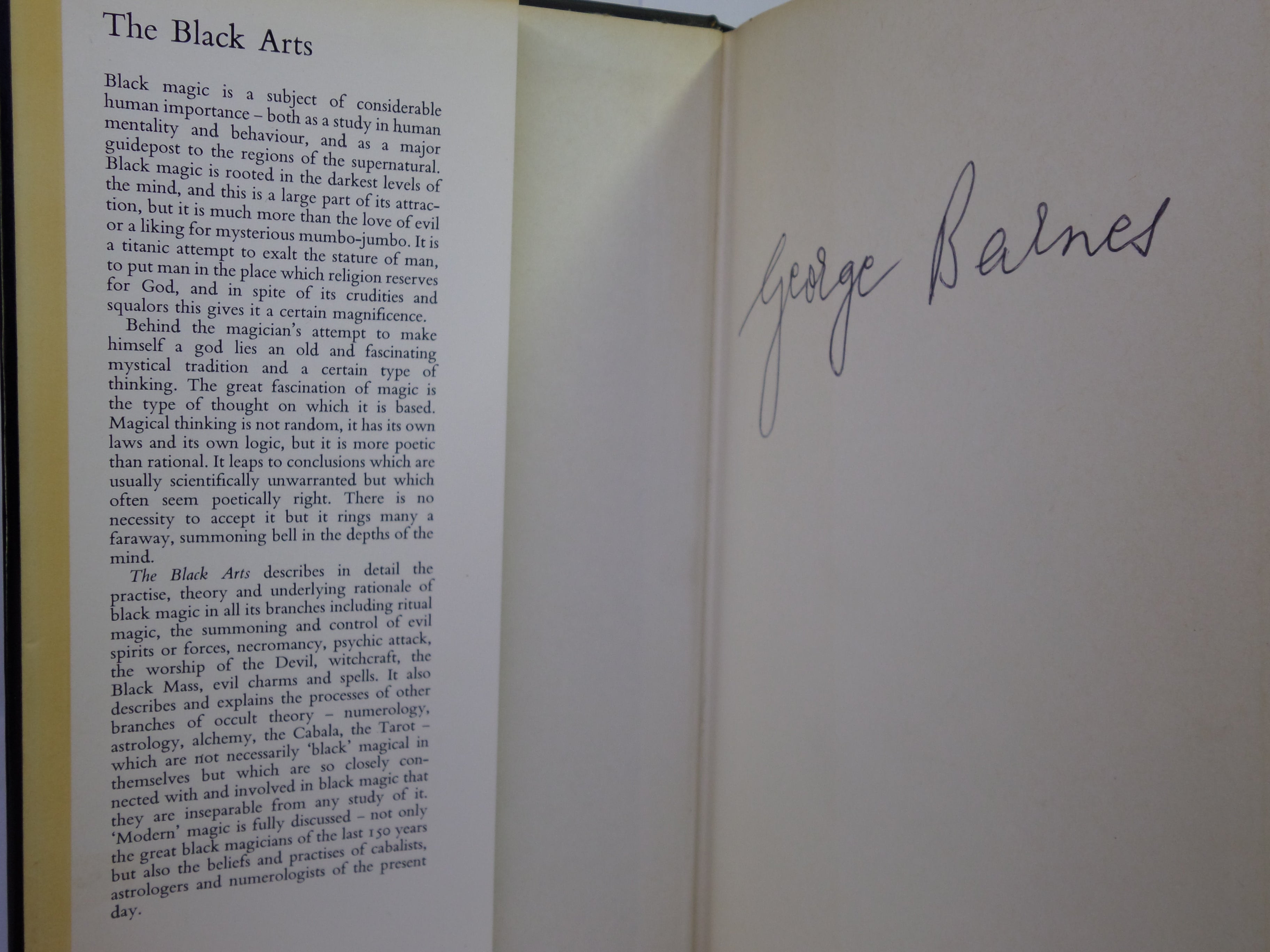 THE BLACK ARTS BY RICHARD CAVENDISH 1974