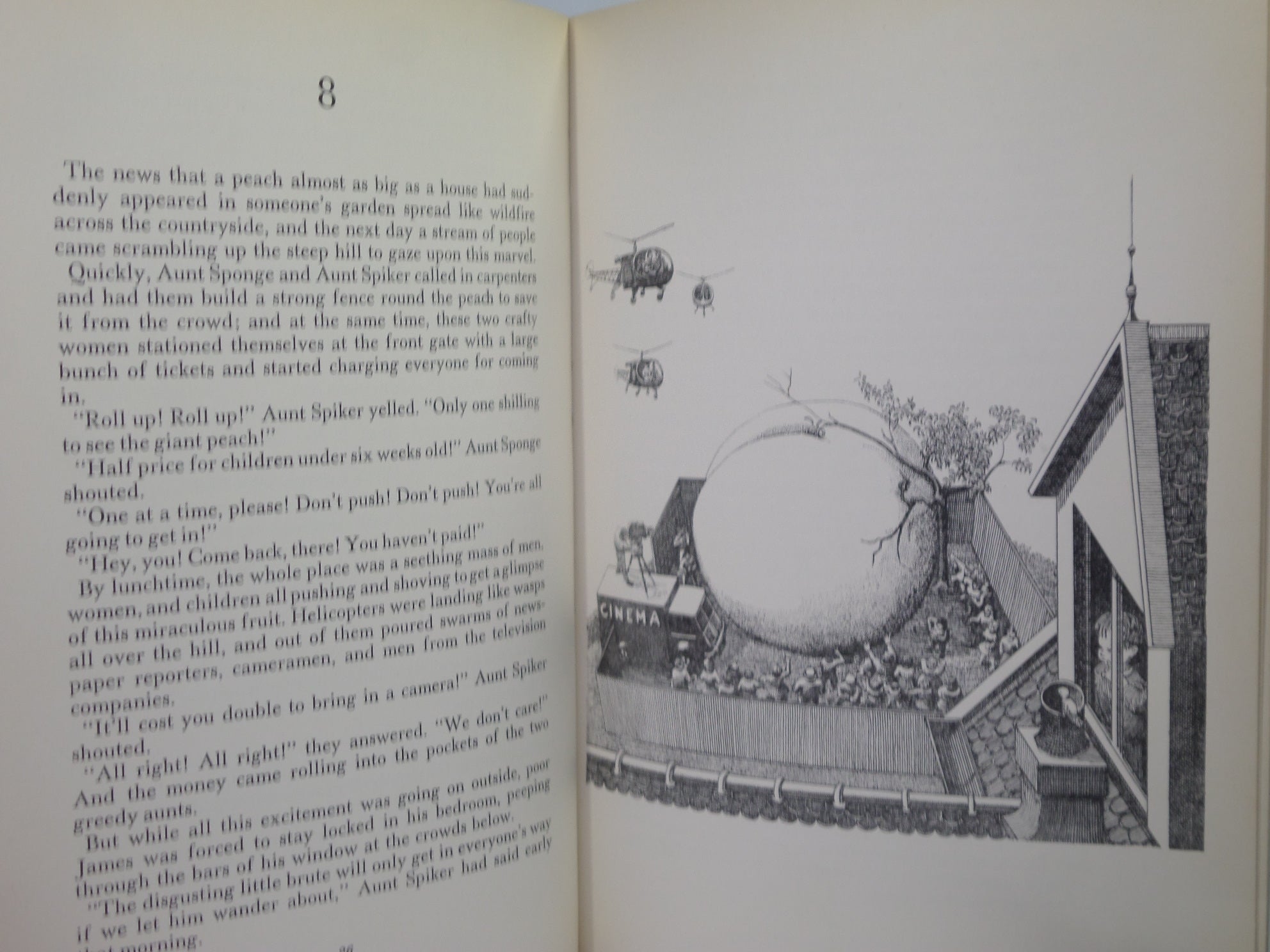 JAMES AND THE GIANT PEACH BY ROALD DAHL 1967 FIRST EDITION