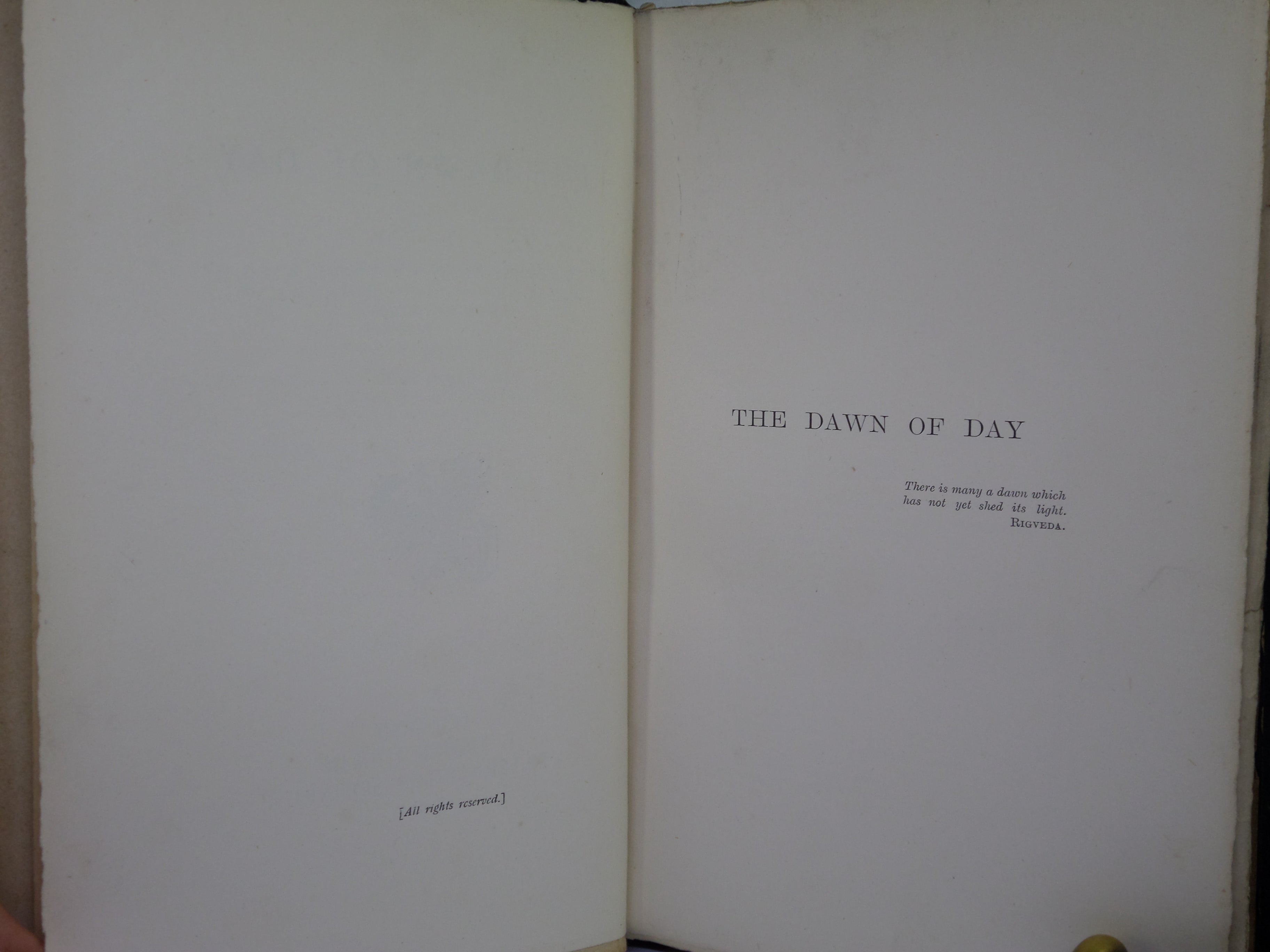 THE DAWN OF DAY BY FRIEDRICH NIETZSCHE 1903