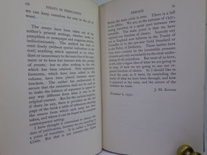 ESSAYS IN PERSUASION BY JOHN MAYNARD KEYNES 1931 FIRST EDITION