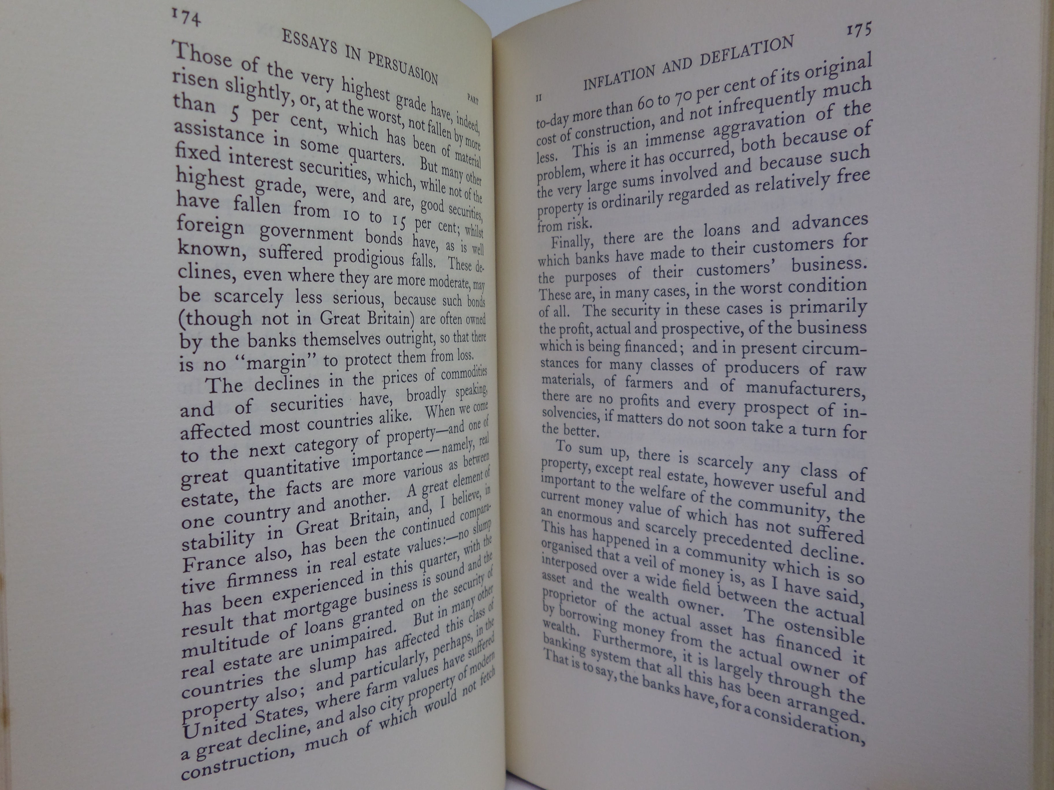 ESSAYS IN PERSUASION BY JOHN MAYNARD KEYNES 1931 FIRST EDITION