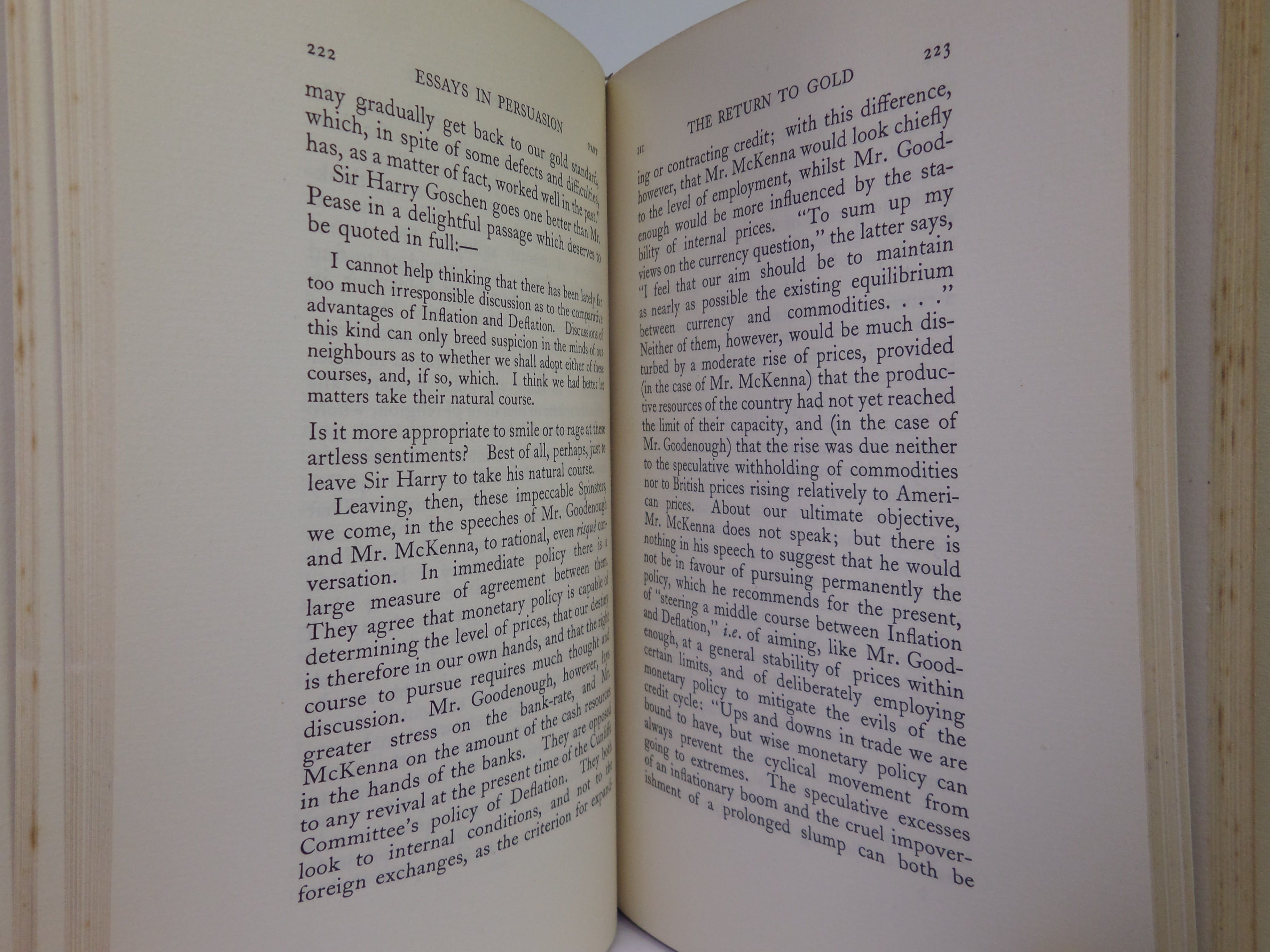 ESSAYS IN PERSUASION BY JOHN MAYNARD KEYNES 1931 FIRST EDITION