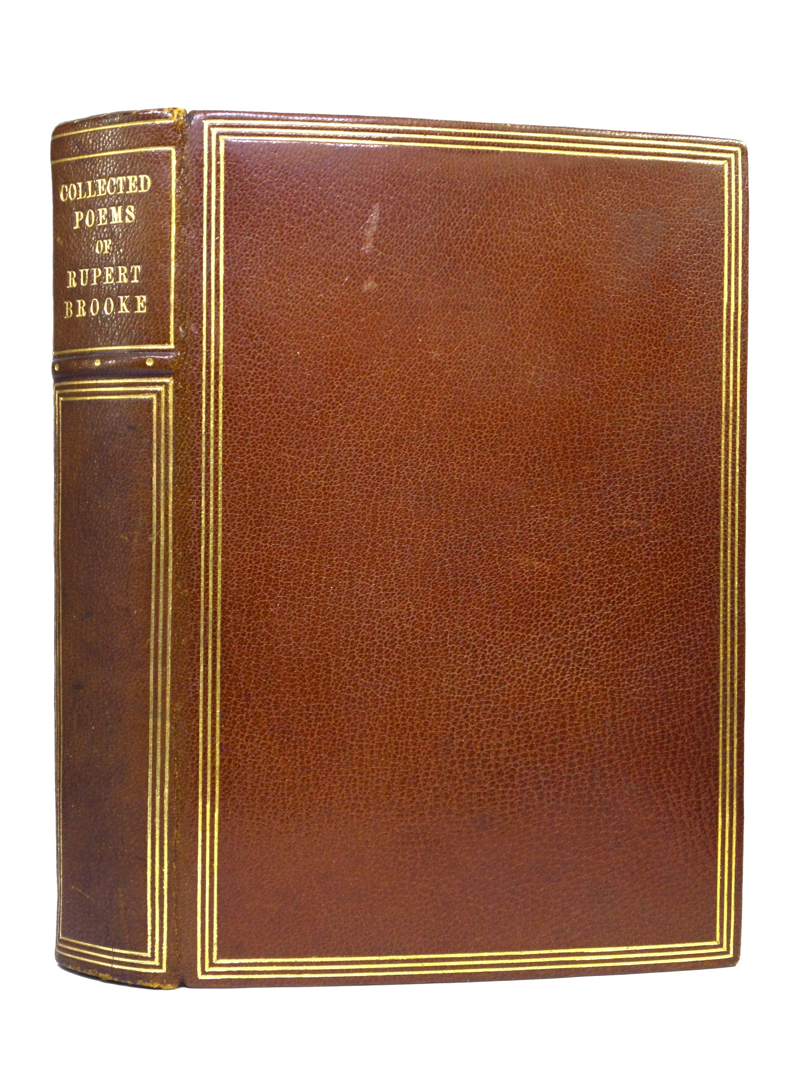 THE COLLECTED POEMS OF RUPERT BROOKE 1925 FINE BINDING BY MUDIE