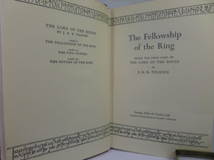 THE FELLOWSHIP OF THE RING [LORD OF THE RINGS] 1959 JRR TOLKIEN 1ST ED, 8TH IMP