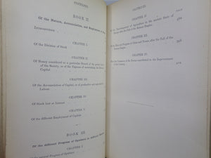 THE WEALTH OF NATIONS BY ADAM SMITH 1880 IN TWO VOLUMES BOUND BY BAYNTUN [RIVIERE]