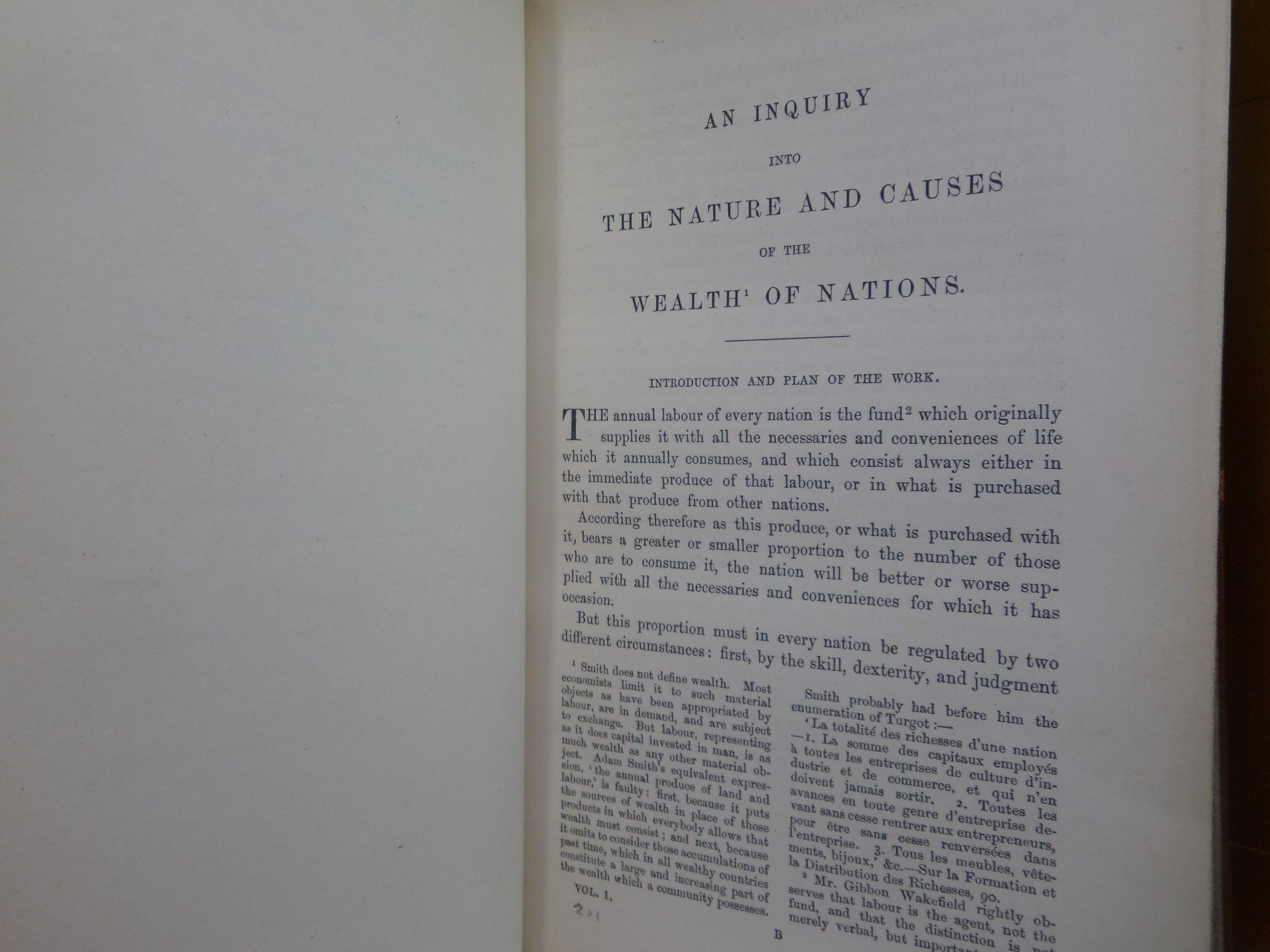 THE WEALTH OF NATIONS BY ADAM SMITH 1880 IN TWO VOLUMES BOUND BY BAYNTUN [RIVIERE]