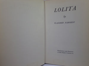 LOLITA BY VLADIMIR NABOKOV 1959 FIRST UK EDITION