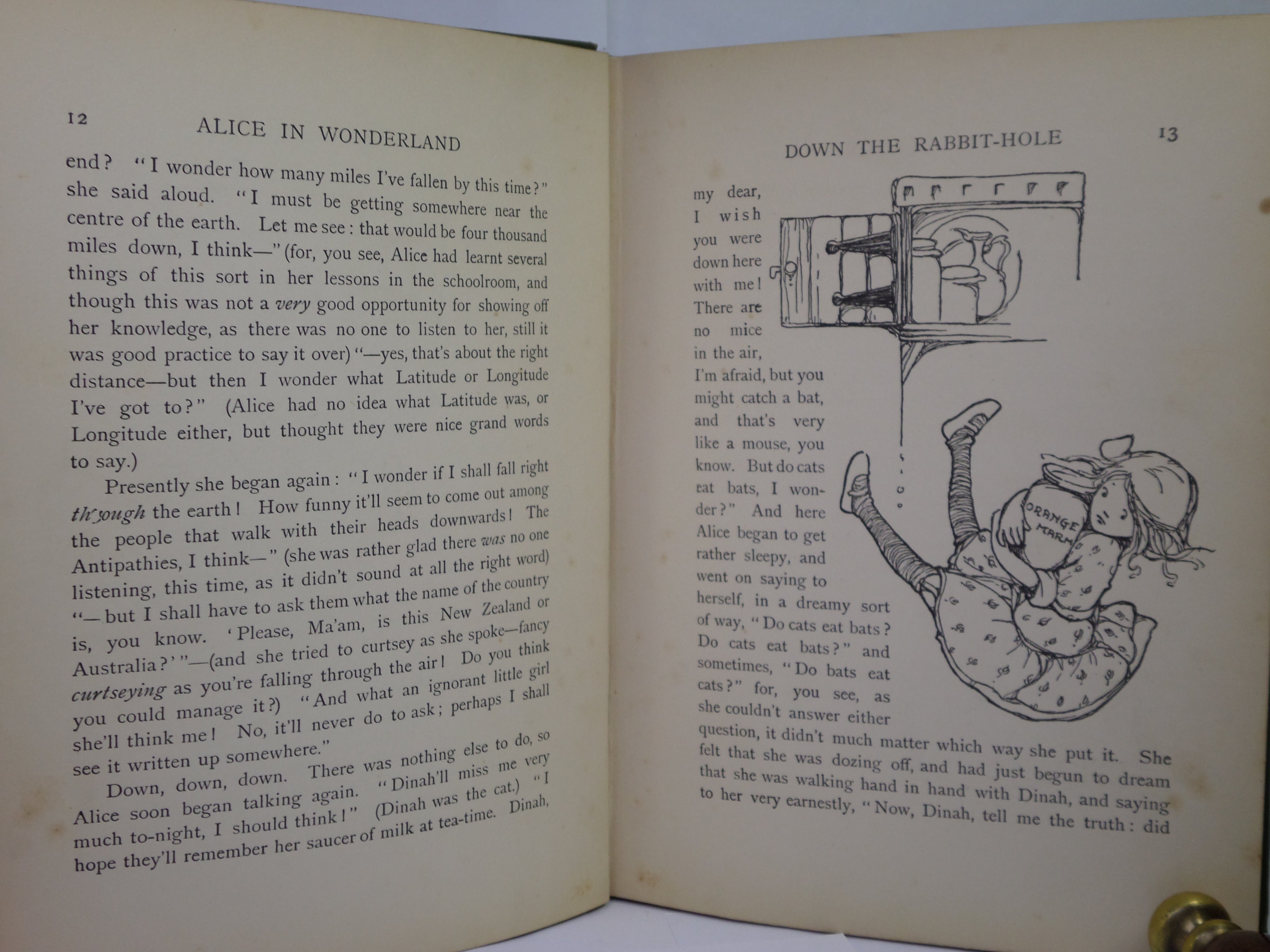 ALICE IN WONDERLAND BY LEWIS CARROLL, ILLUSTRATED BY MABEL LUCIE ATWELL CA.1910