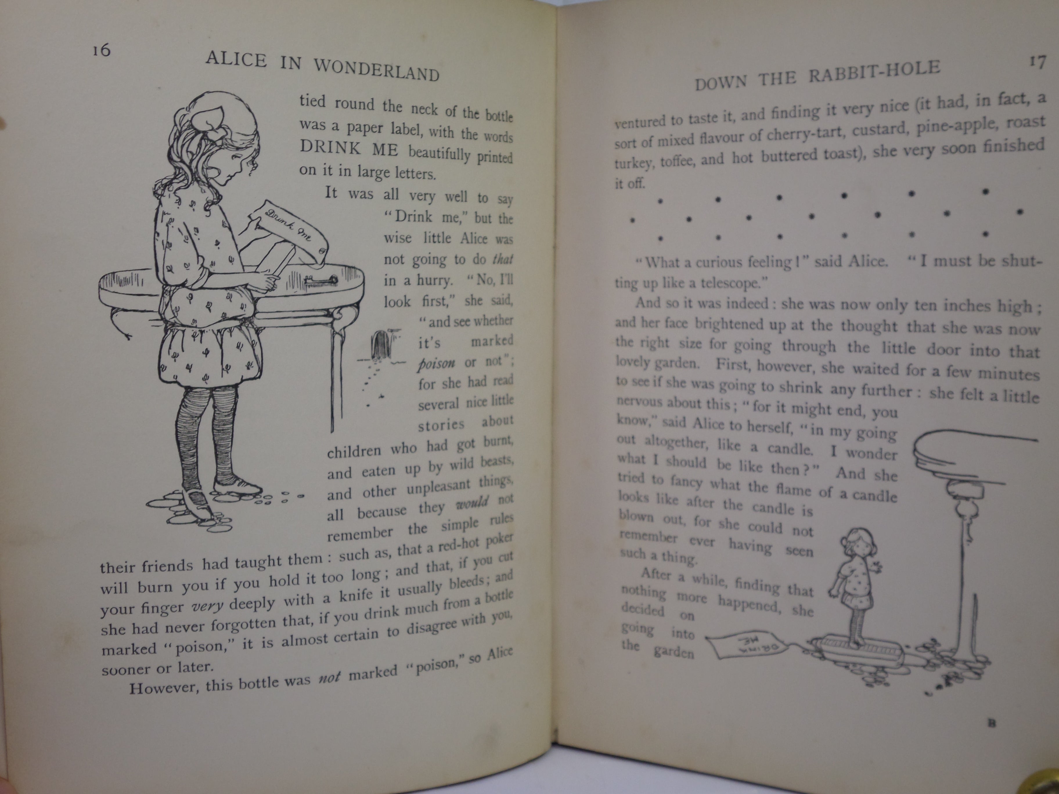 ALICE IN WONDERLAND BY LEWIS CARROLL, ILLUSTRATED BY MABEL LUCIE ATWELL CA.1910