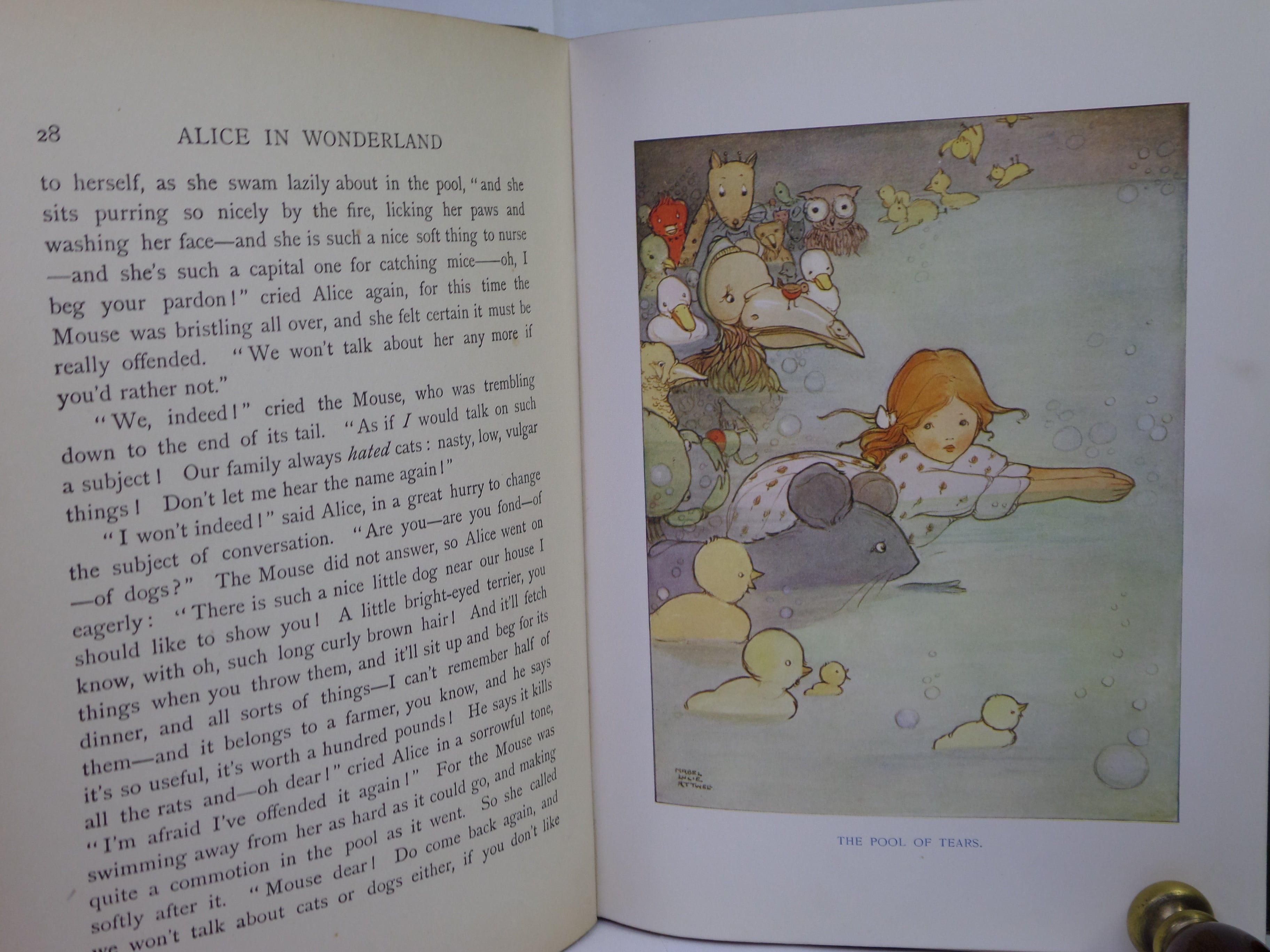 ALICE IN WONDERLAND BY LEWIS CARROLL, ILLUSTRATED BY MABEL LUCIE ATWELL CA.1910
