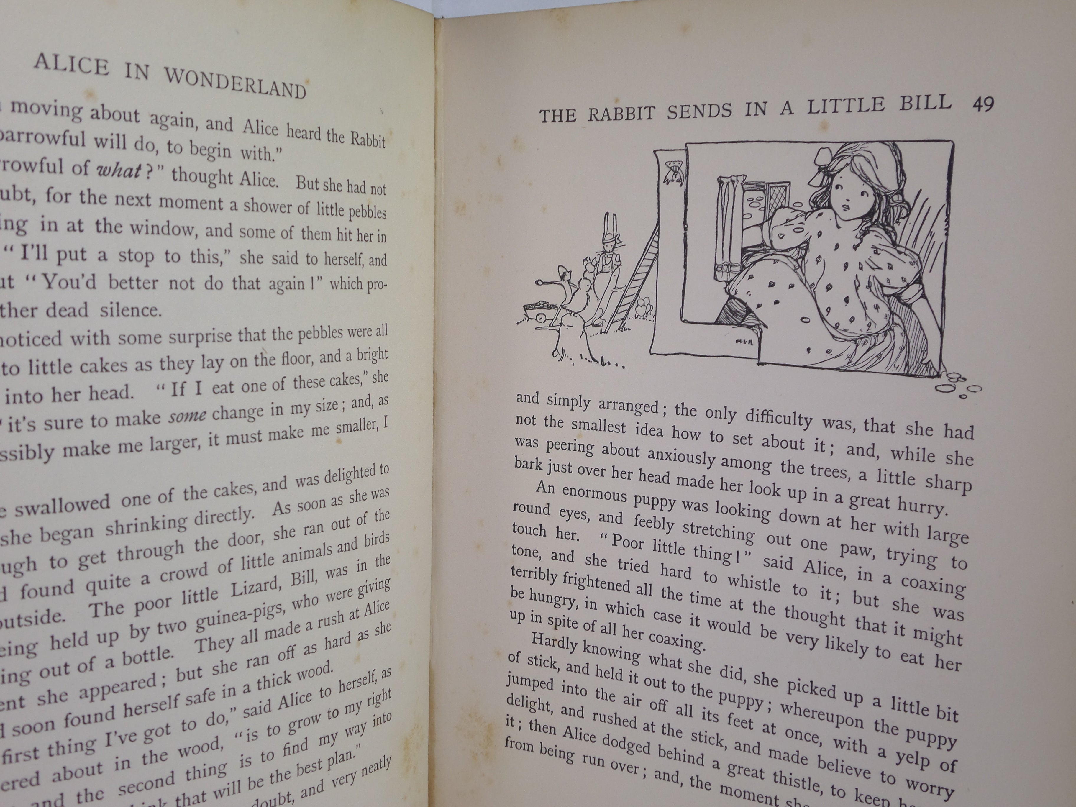 ALICE IN WONDERLAND BY LEWIS CARROLL, ILLUSTRATED BY MABEL LUCIE ATWELL CA.1910