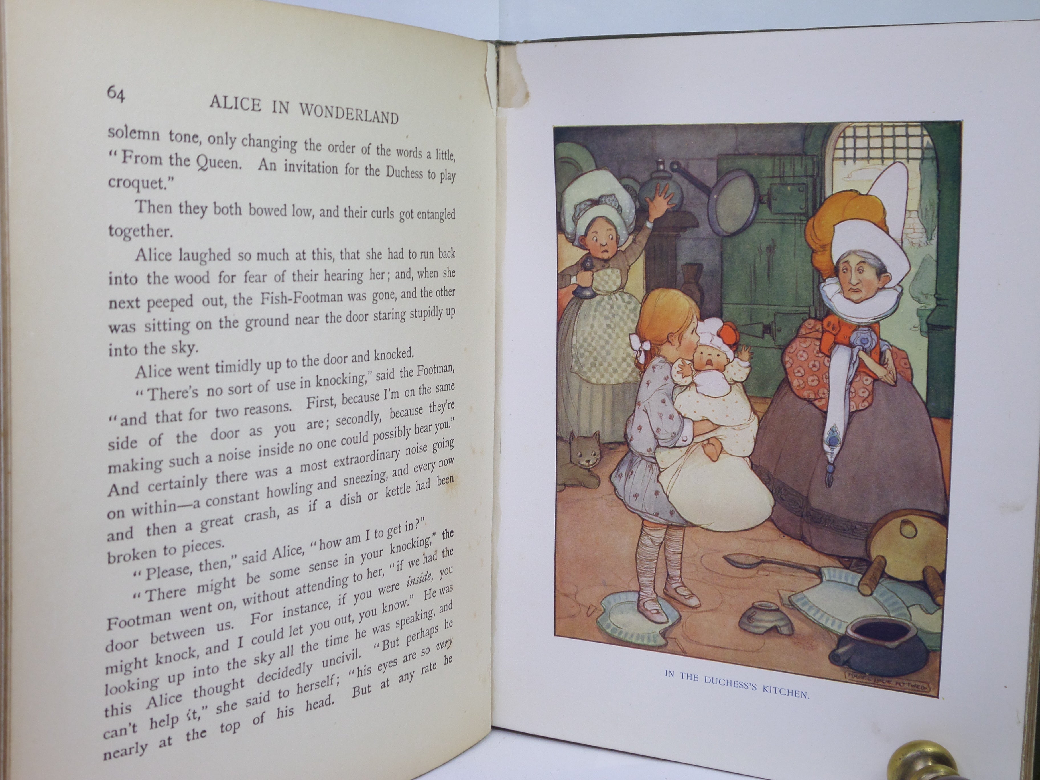 ALICE IN WONDERLAND BY LEWIS CARROLL, ILLUSTRATED BY MABEL LUCIE ATWELL CA.1910