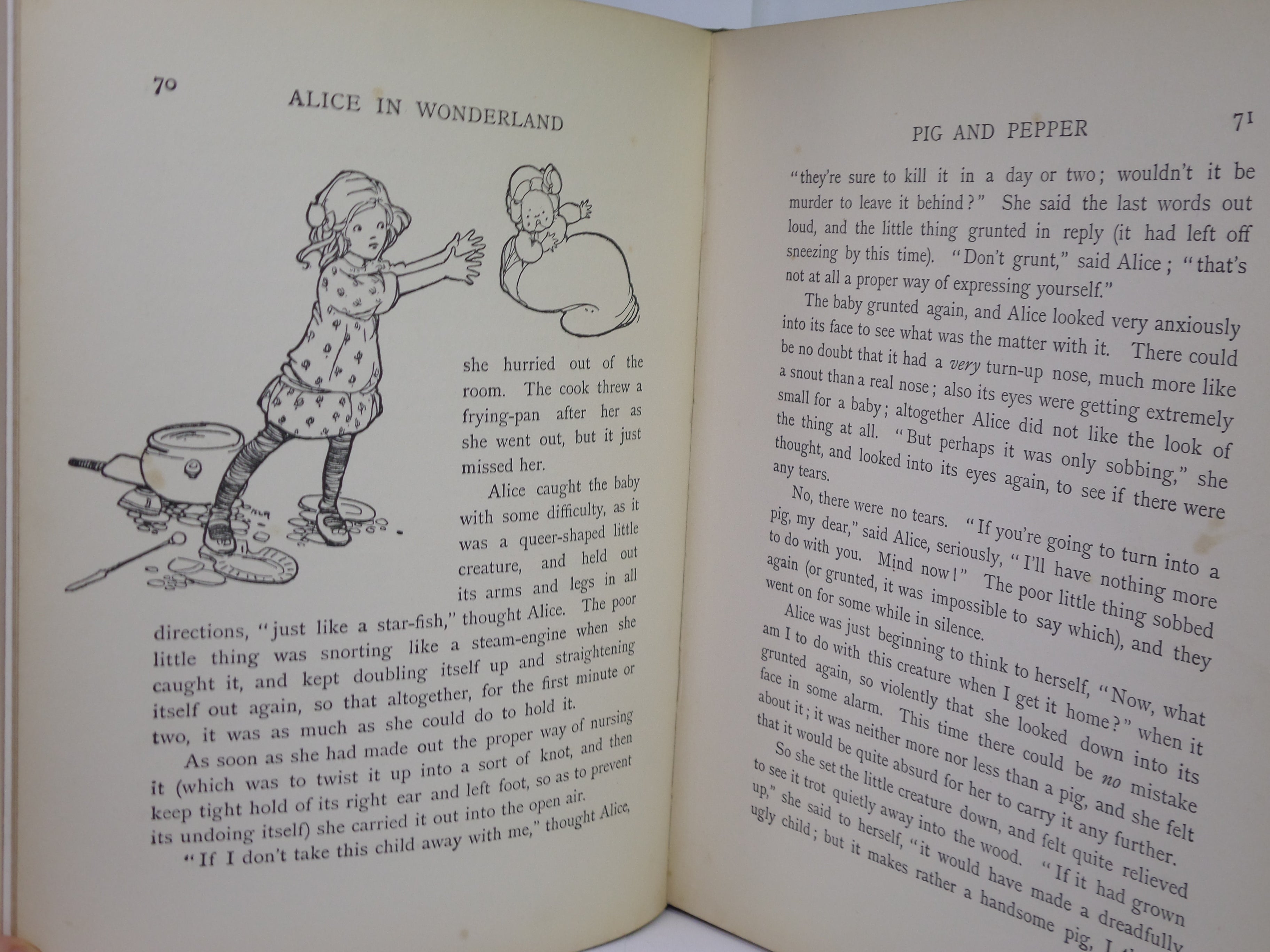 ALICE IN WONDERLAND BY LEWIS CARROLL, ILLUSTRATED BY MABEL LUCIE ATWELL CA.1910