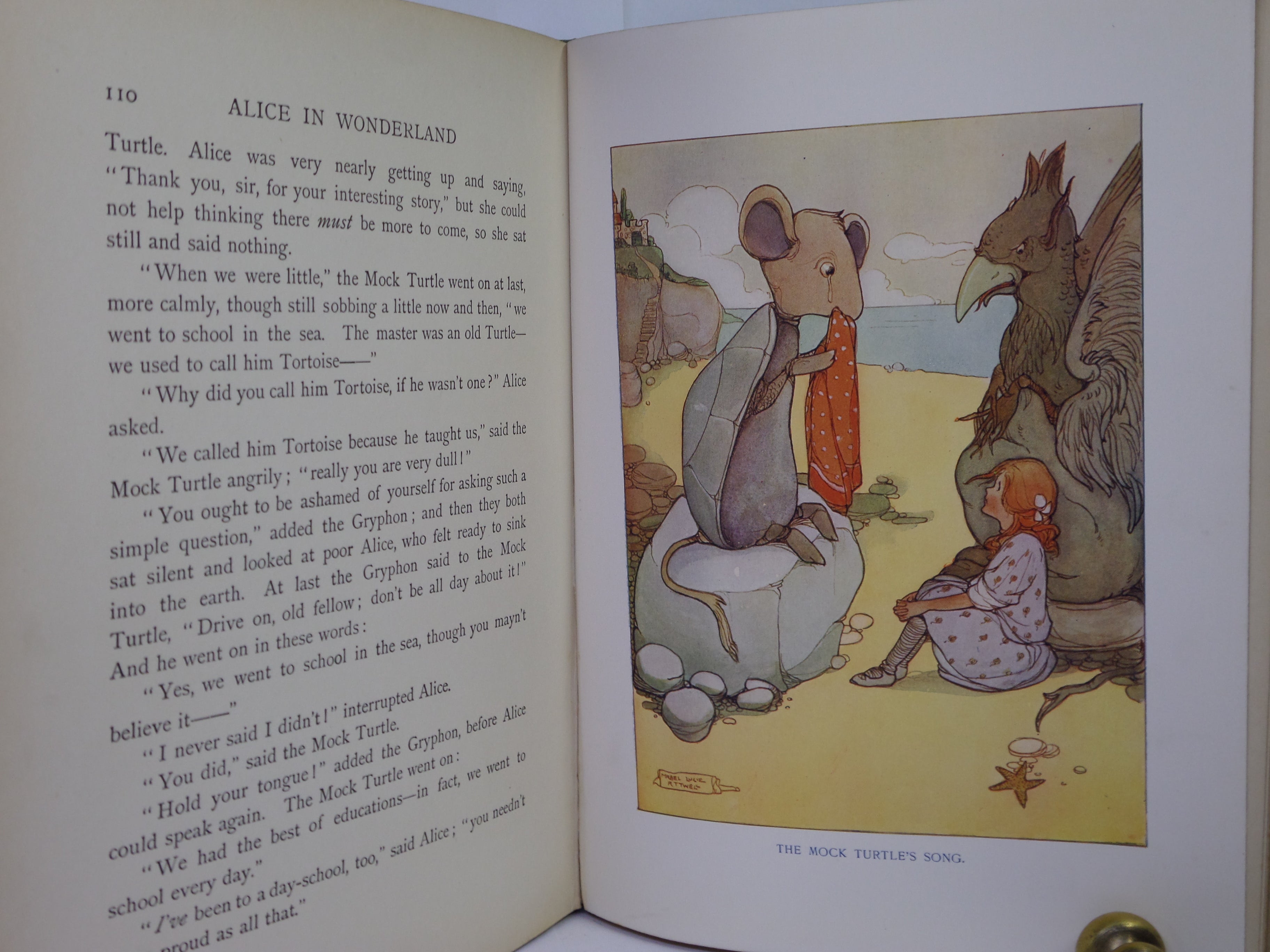 ALICE IN WONDERLAND BY LEWIS CARROLL, ILLUSTRATED BY MABEL LUCIE ATWELL CA.1910