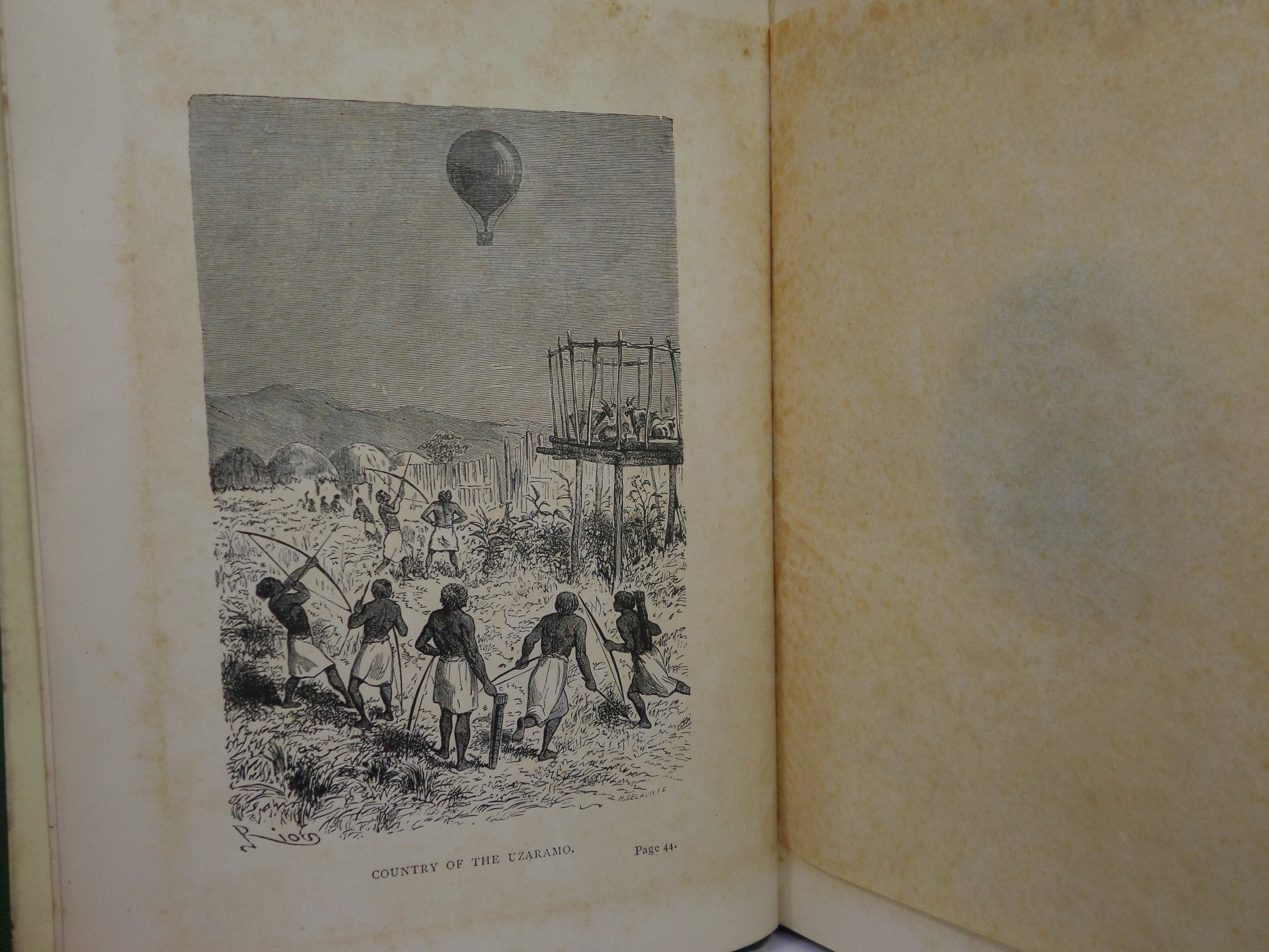 FIVE WEEKS IN A BALLOON BY JULES VERNE 1887 SIXTH EDITION