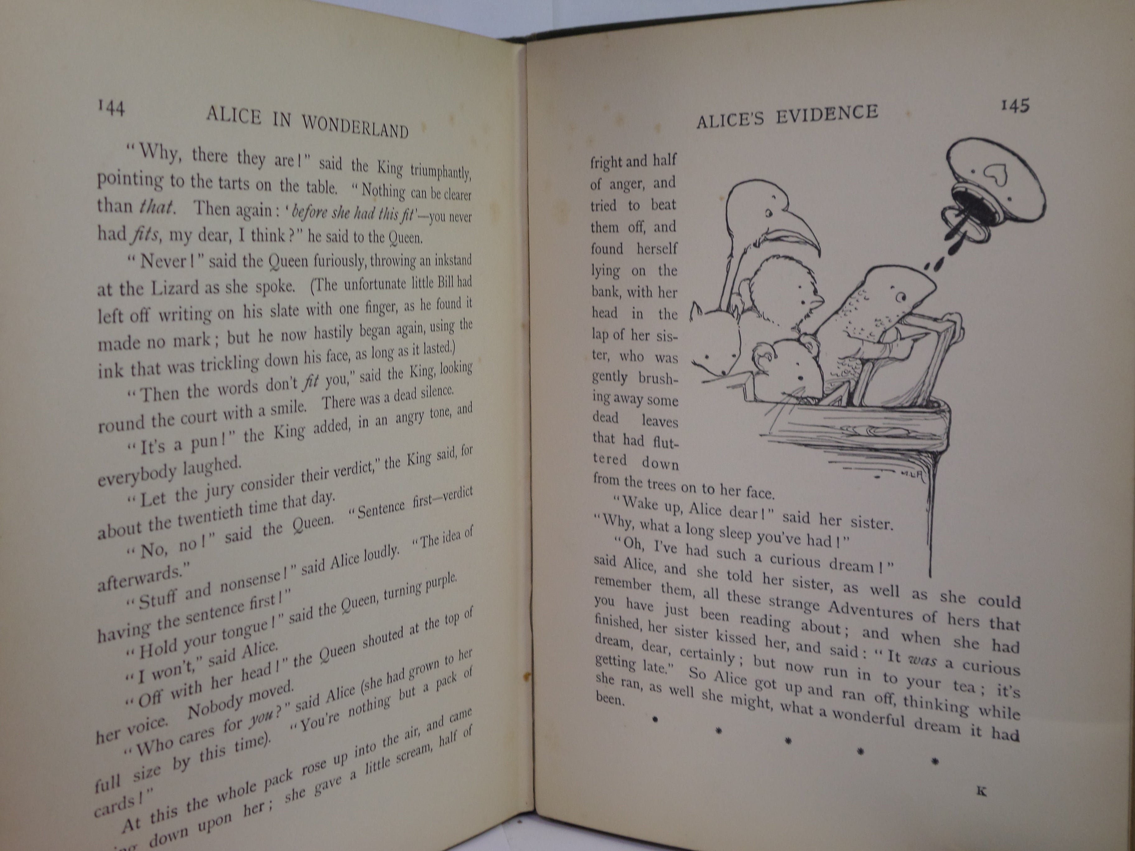 ALICE IN WONDERLAND BY LEWIS CARROLL, ILLUSTRATED BY MABEL LUCIE ATWELL CA.1910