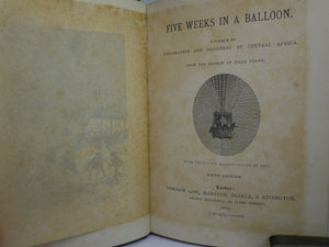 FIVE WEEKS IN A BALLOON BY JULES VERNE 1887 SIXTH EDITION