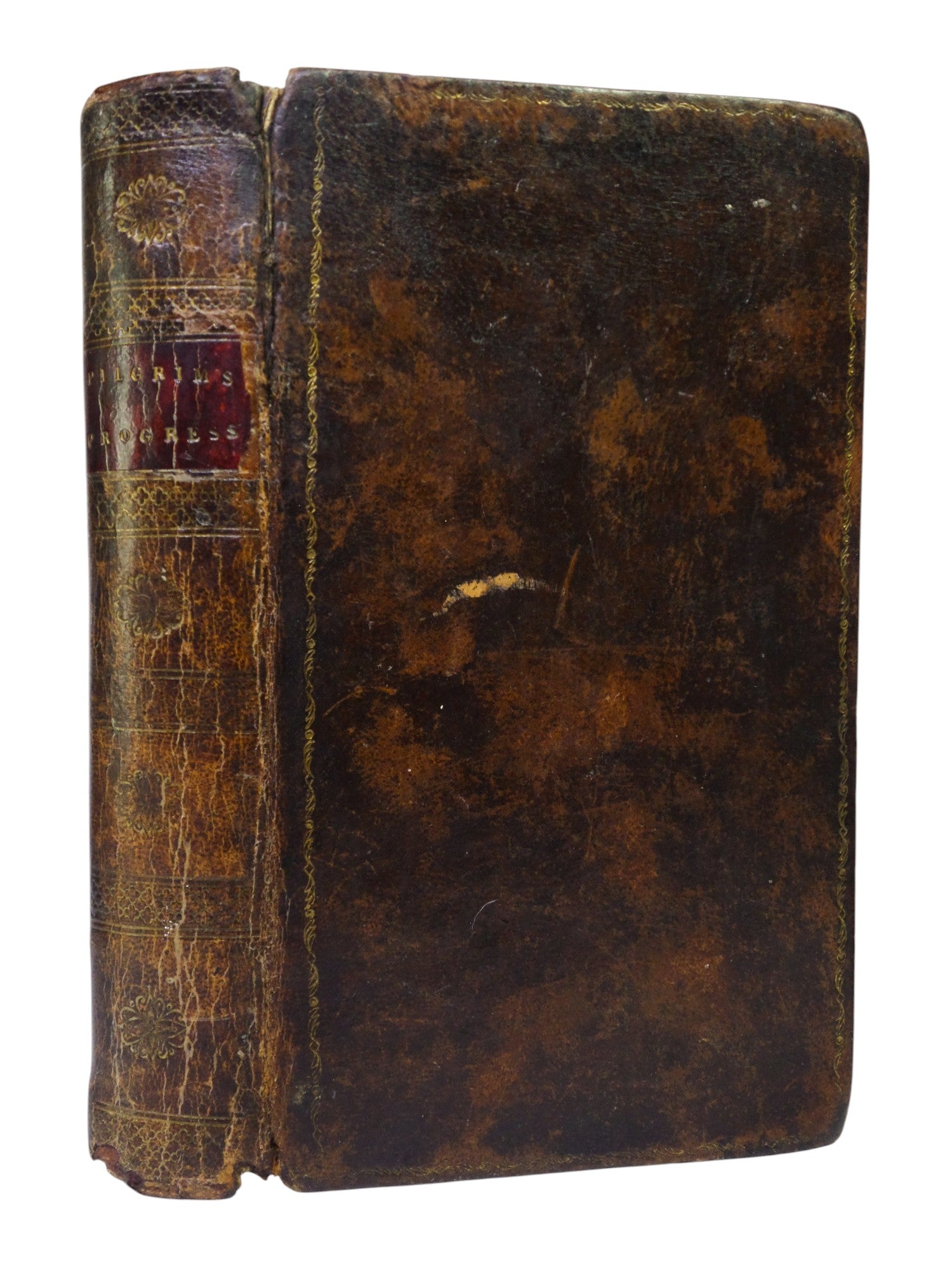 THE PILGRIM'S PROGRESS BY JOHN BUNYAN 1815 LEATHER BINDING