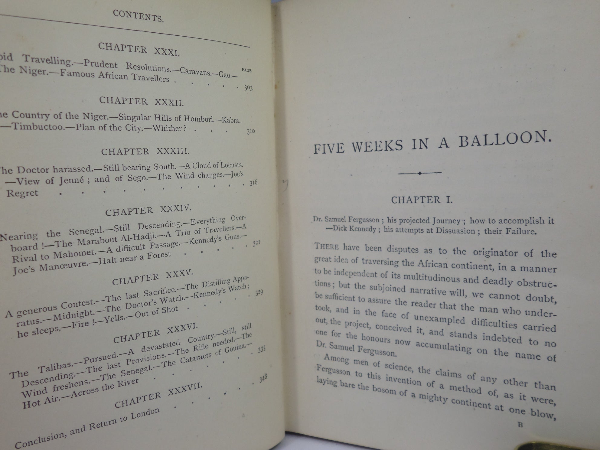 FIVE WEEKS IN A BALLOON BY JULES VERNE 1887 SIXTH EDITION