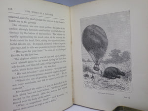 FIVE WEEKS IN A BALLOON BY JULES VERNE 1887 SIXTH EDITION