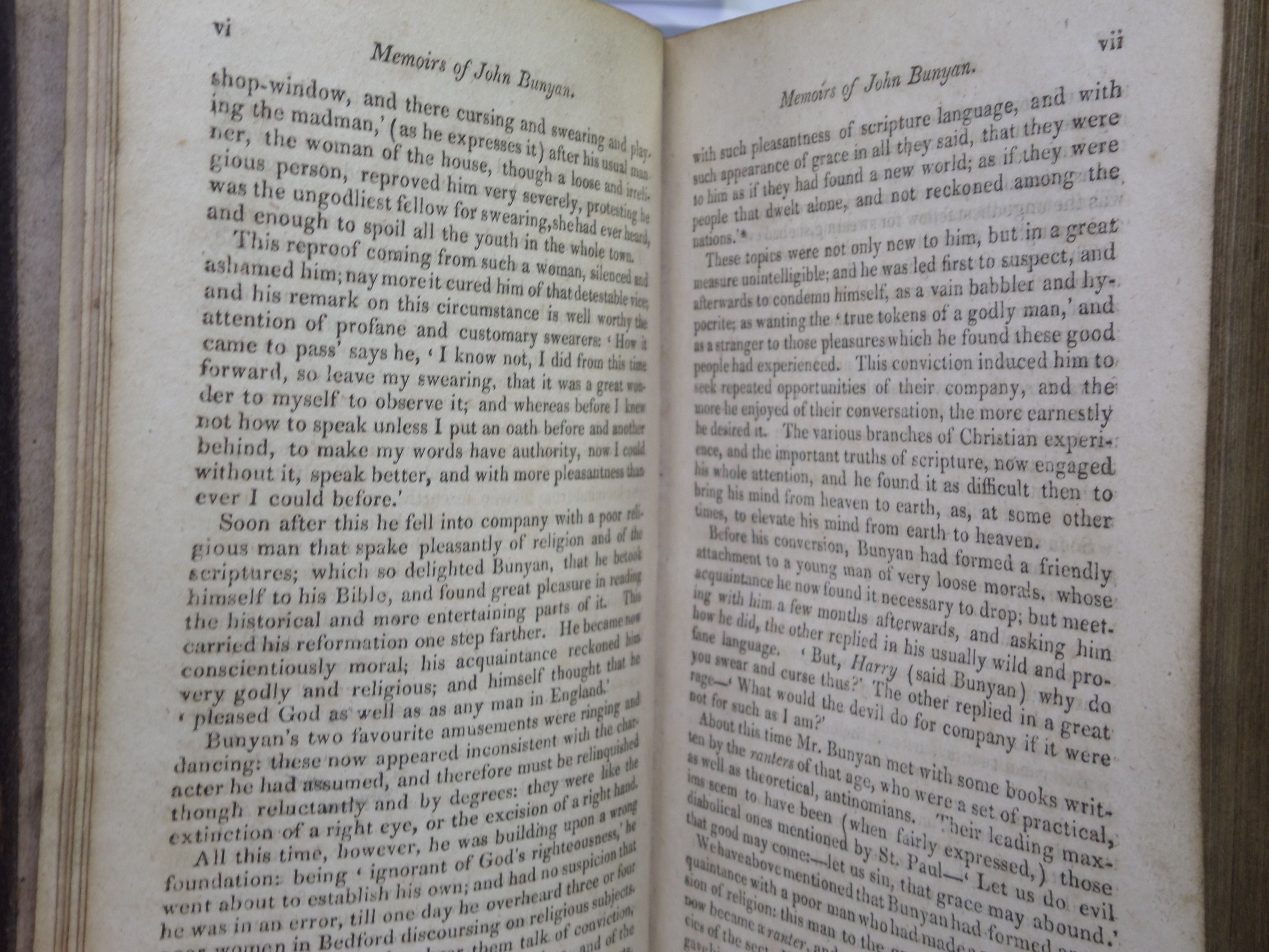 THE PILGRIM'S PROGRESS BY JOHN BUNYAN 1815 LEATHER BINDING