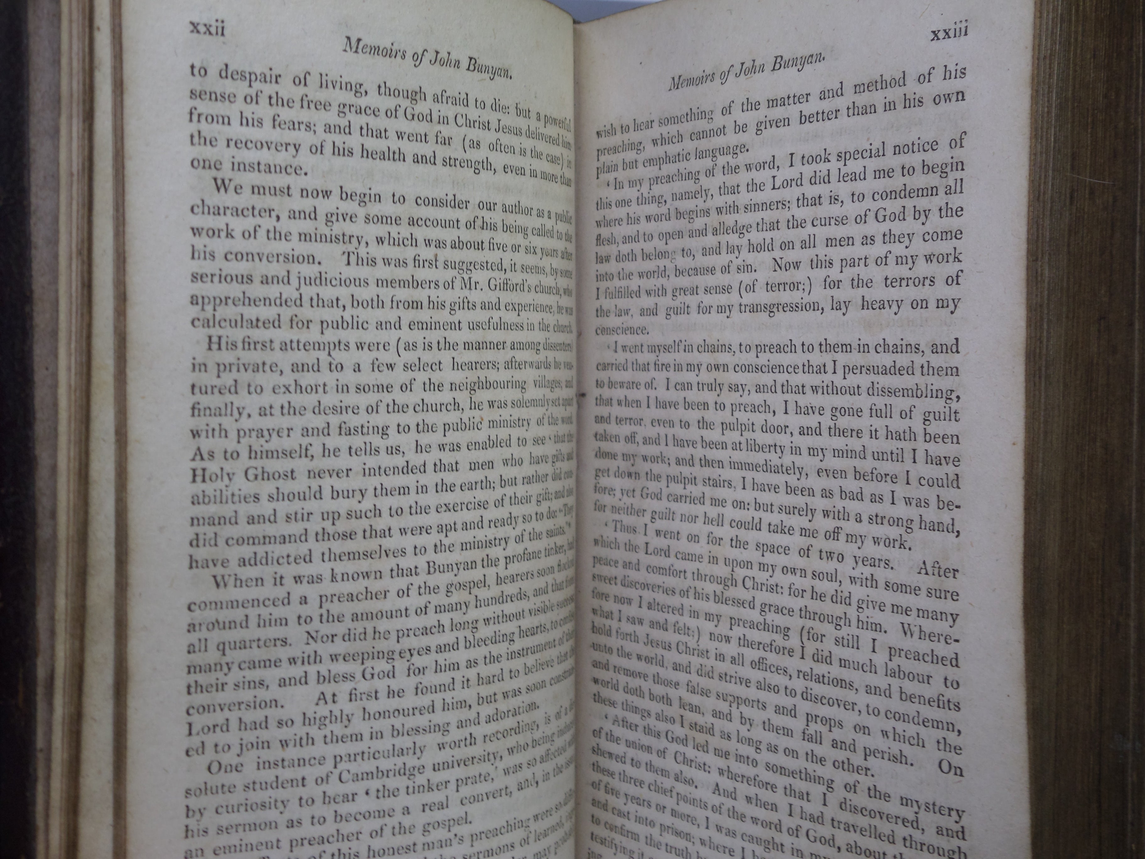 THE PILGRIM'S PROGRESS BY JOHN BUNYAN 1815 LEATHER BINDING