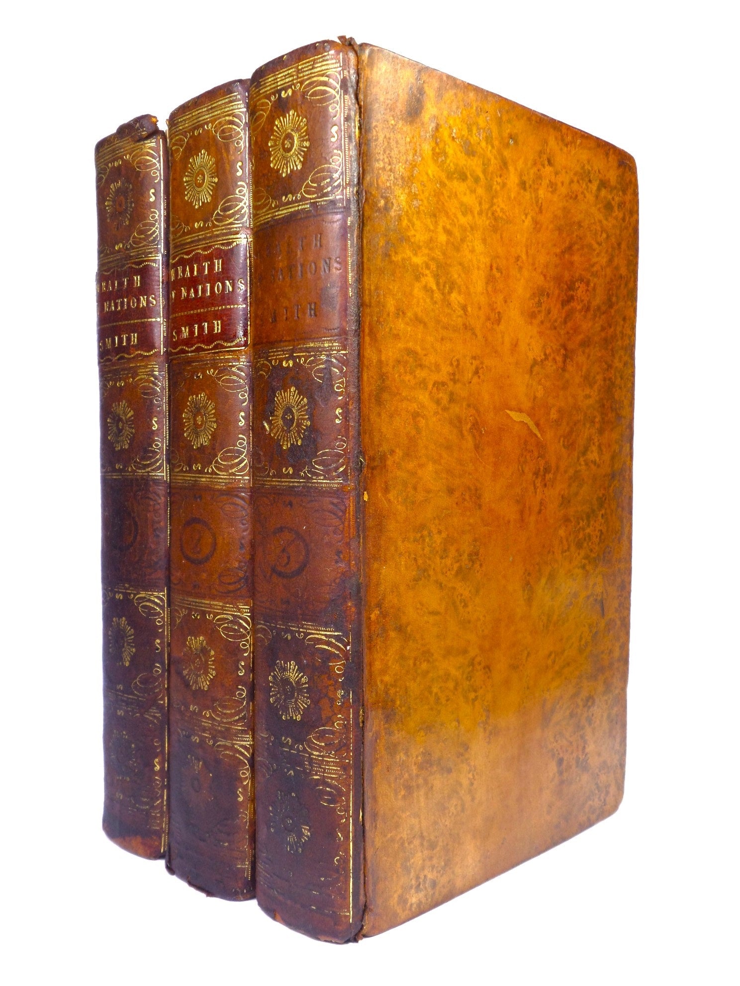 THE WEALTH OF NATIONS BY ADAM SMITH 1793 SEVENTH EDITION IN THREE VOLUMES