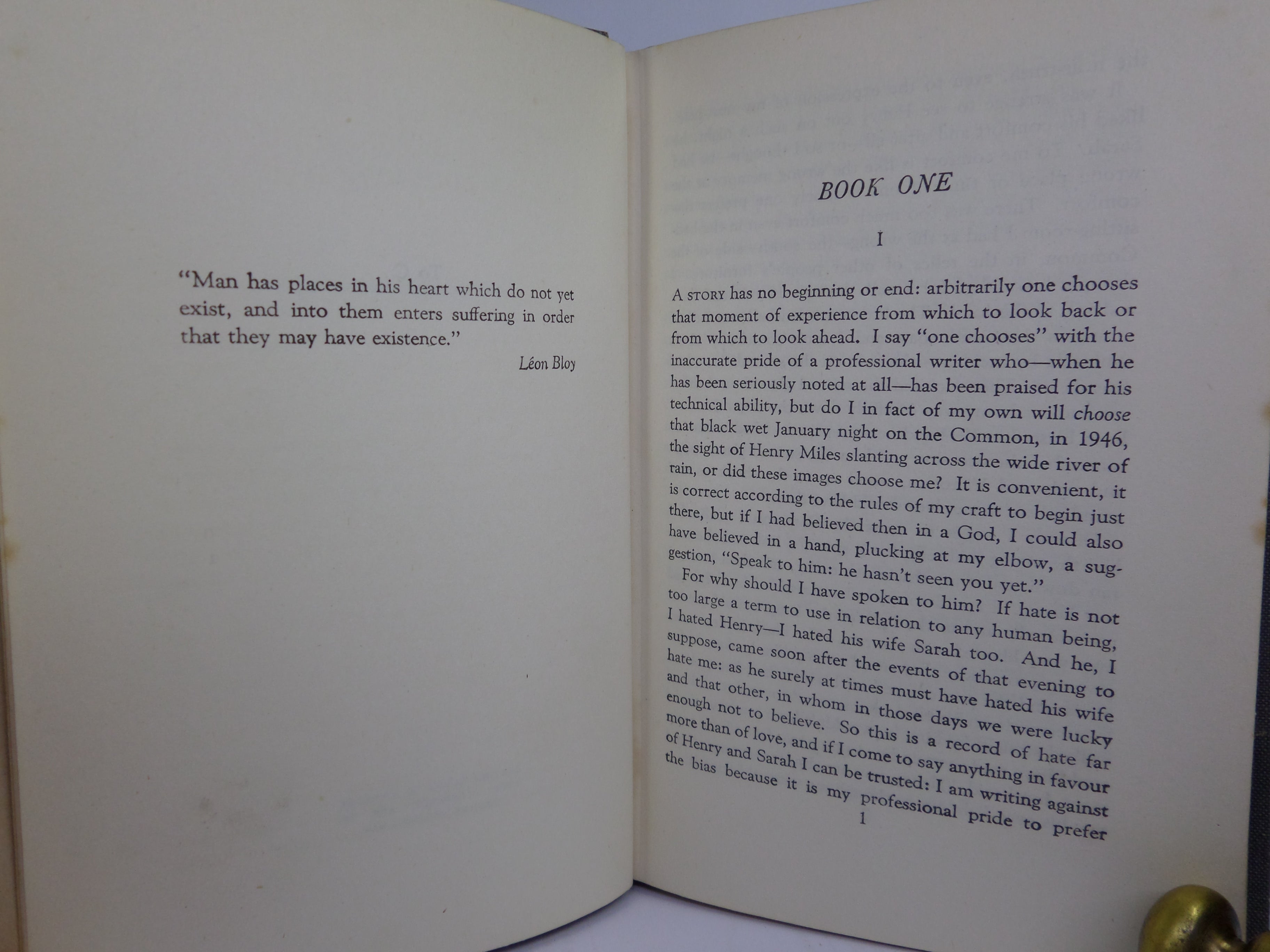 THE END OF THE AFFAIR BY GRAHAM GREENE 1951 FIRST EDITION