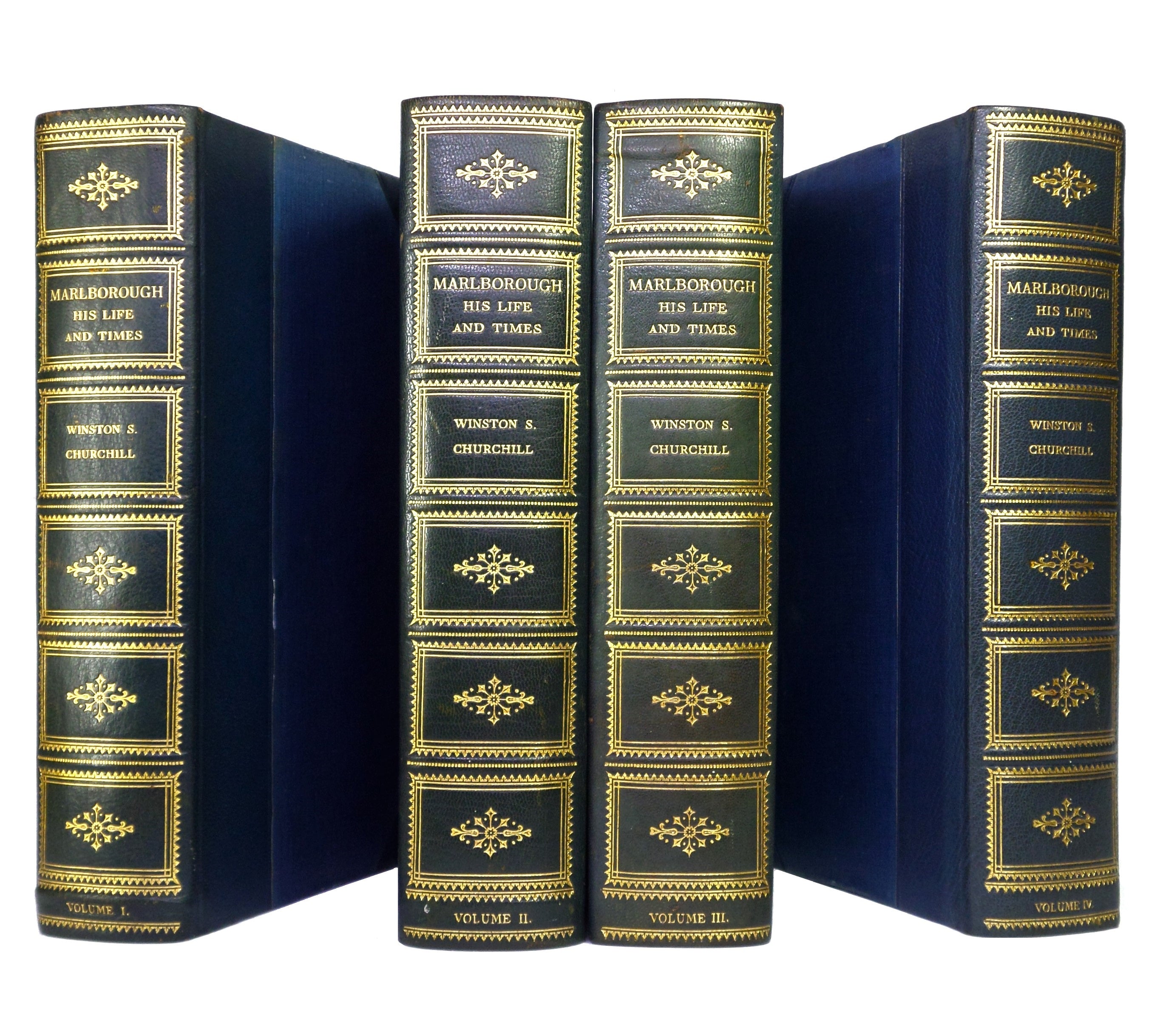 MARLBOROUGH HIS LIFE AND TIMES BY WINSTON S. CHURCHILL 1934-38 DELUXE BINDING