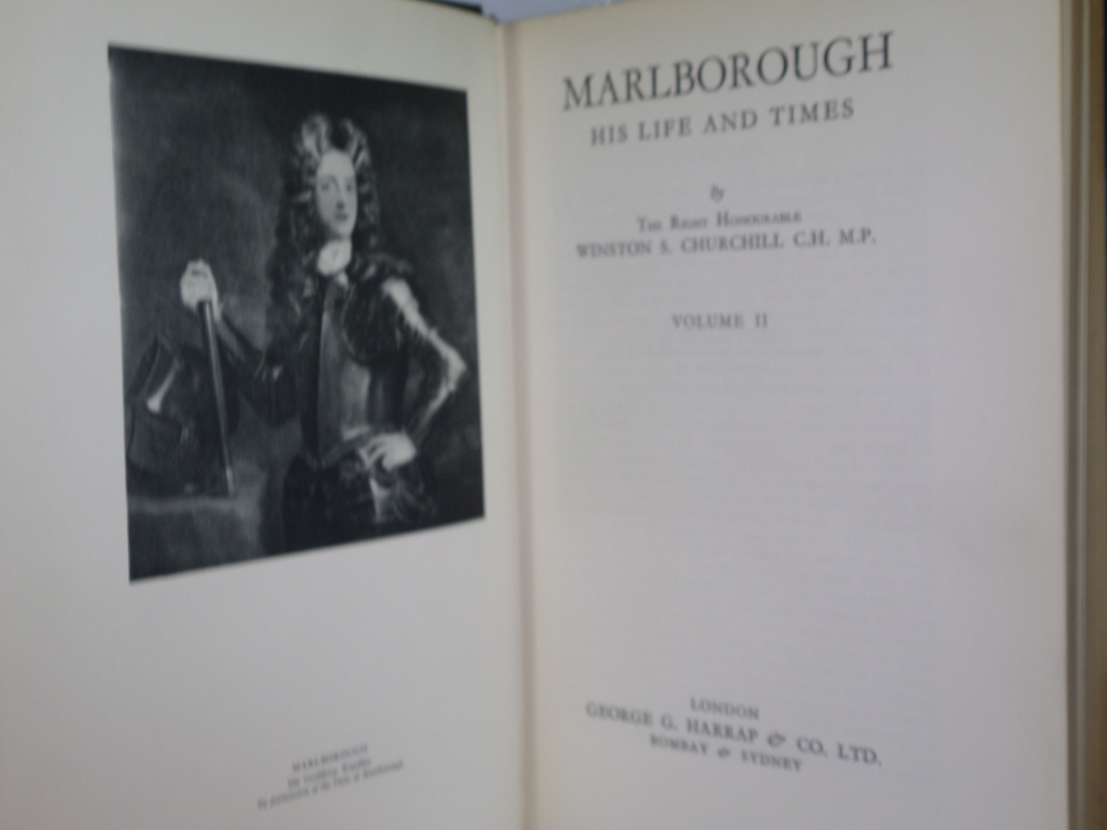 MARLBOROUGH HIS LIFE AND TIMES BY WINSTON S. CHURCHILL 1934-38 DELUXE BINDING